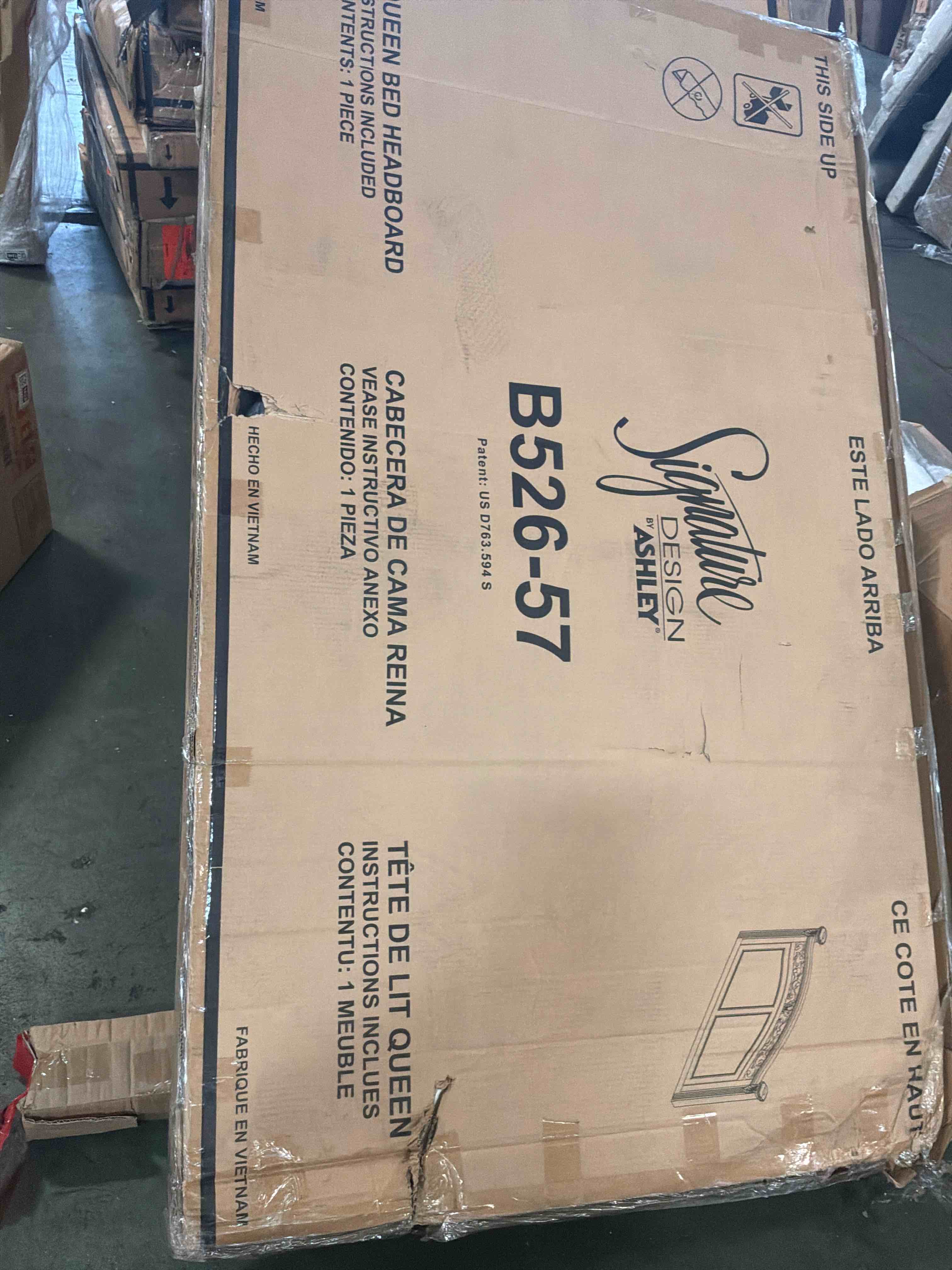 Condition photo showing Good Condition for queen bed headboard