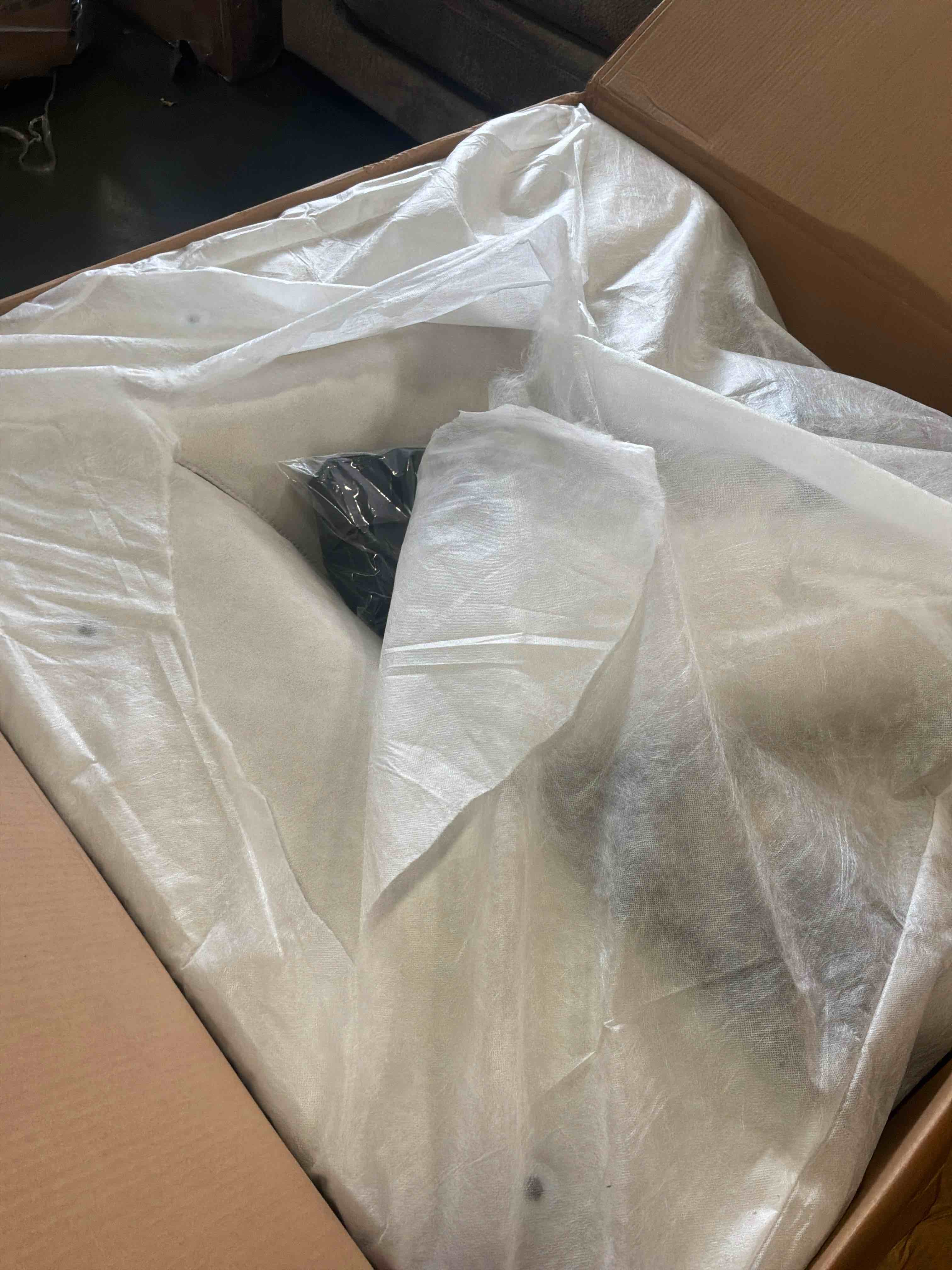 Condition photo showing Good Condition for (incomplete)dream cloud couch down filled beige sectional