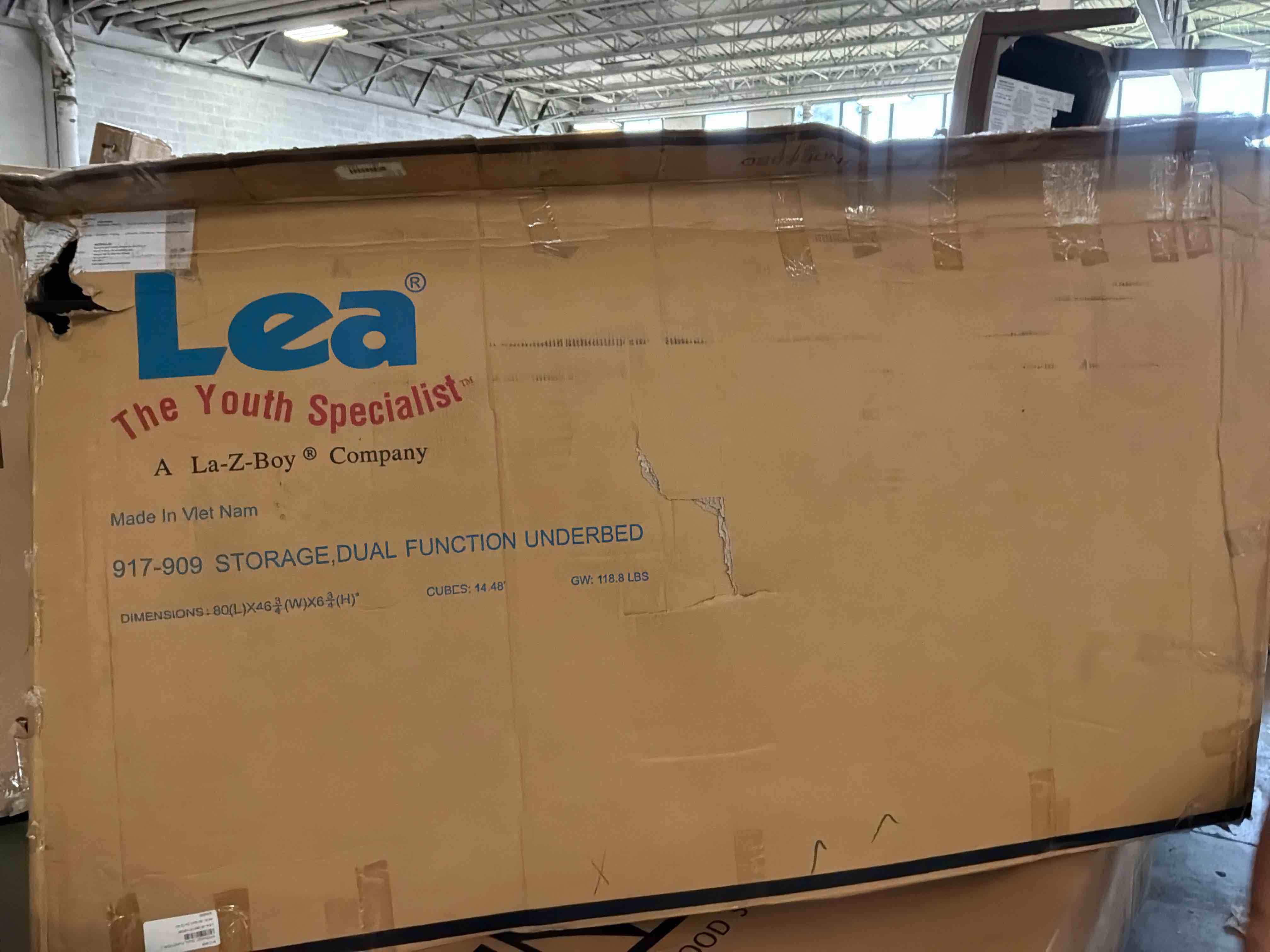 Condition photo showing As Is for 917-909 storage,dual function underbed