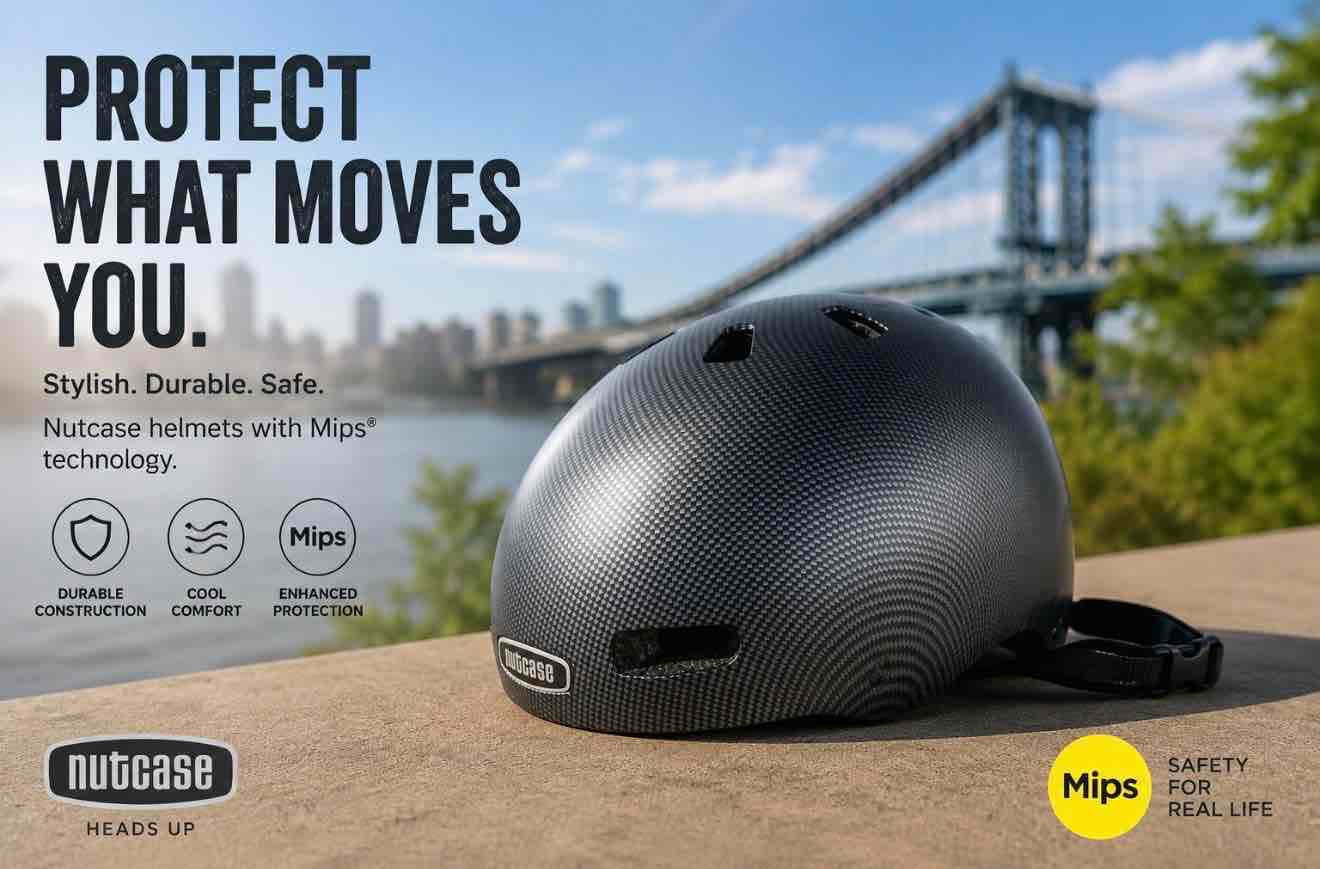 size small nutcase street mips multi-purpose helmet, from scotland with love 