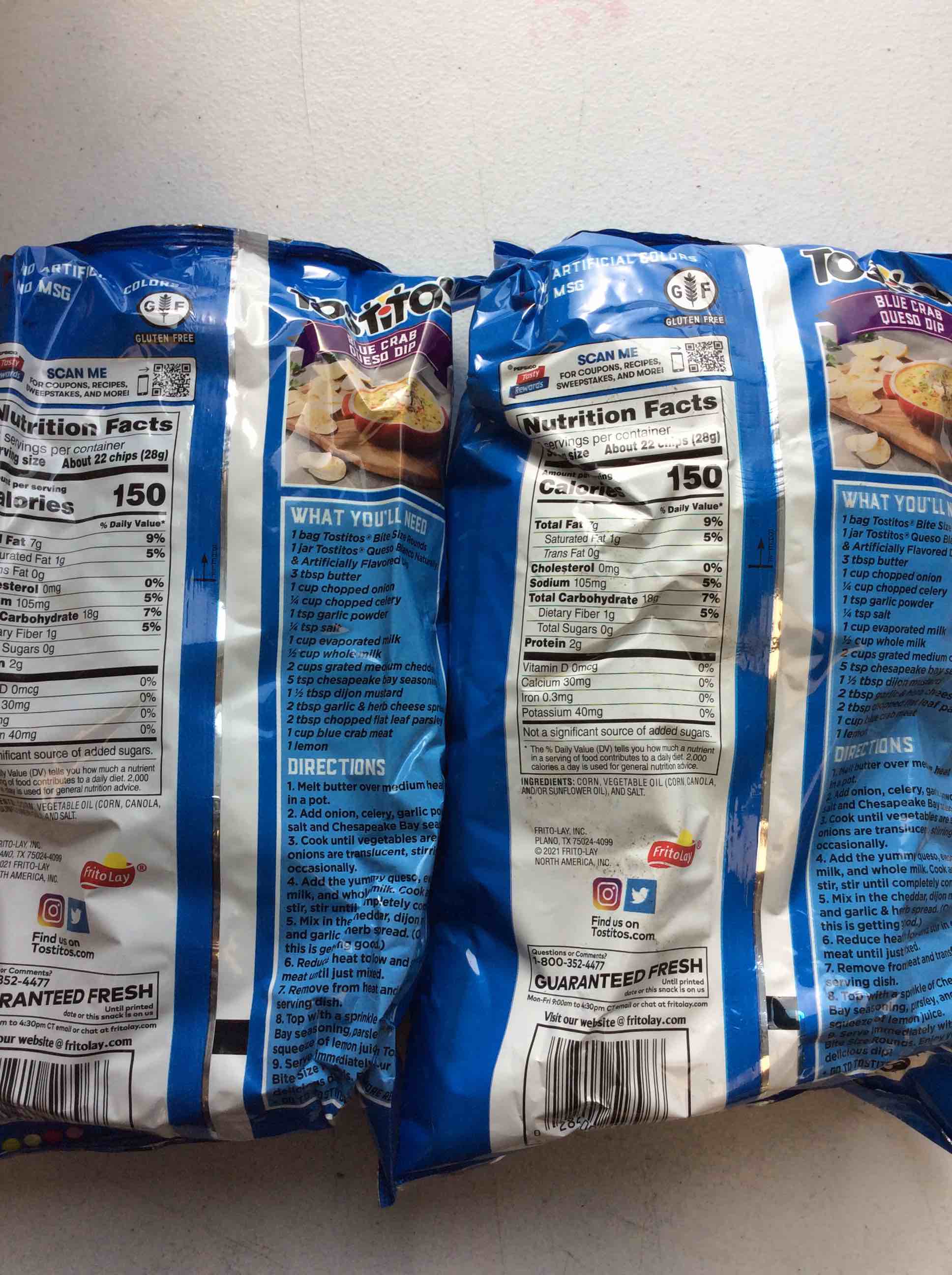 Condition photo showing As Is for box of chips 4 doritos golden sriracha tangy and sweet 9 1/4 oz bb(7/15/2025), 11 lays sour cream & onion 2 1/2 oz bb(7/15/2025), 2 tostito bite size rounds 12 oz bb(11/18/2025)
