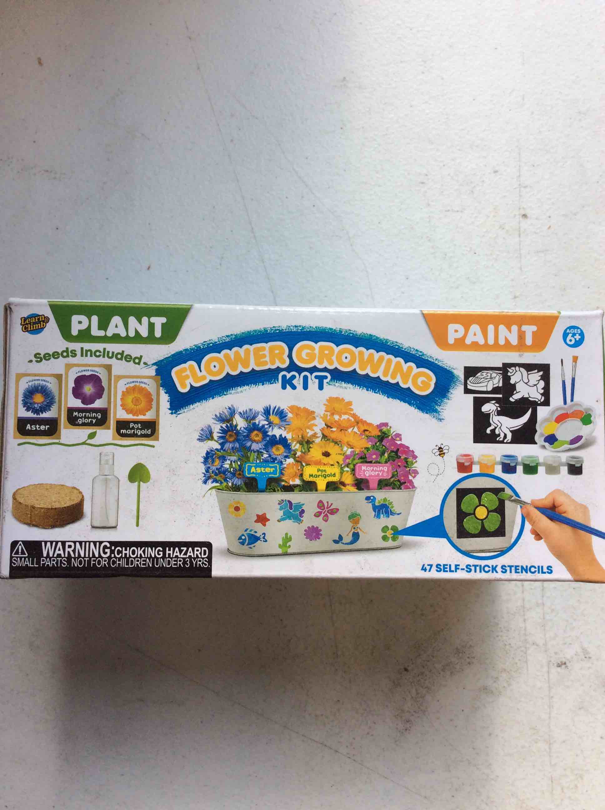 Condition photo showing New/Like New for learn & climb flower growing kit 