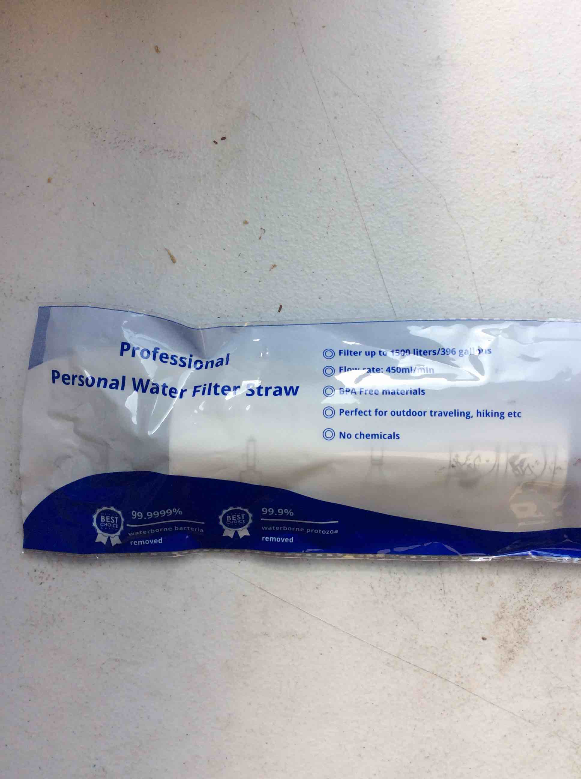 Condition photo showing New/Like New for professional personal water filter straw