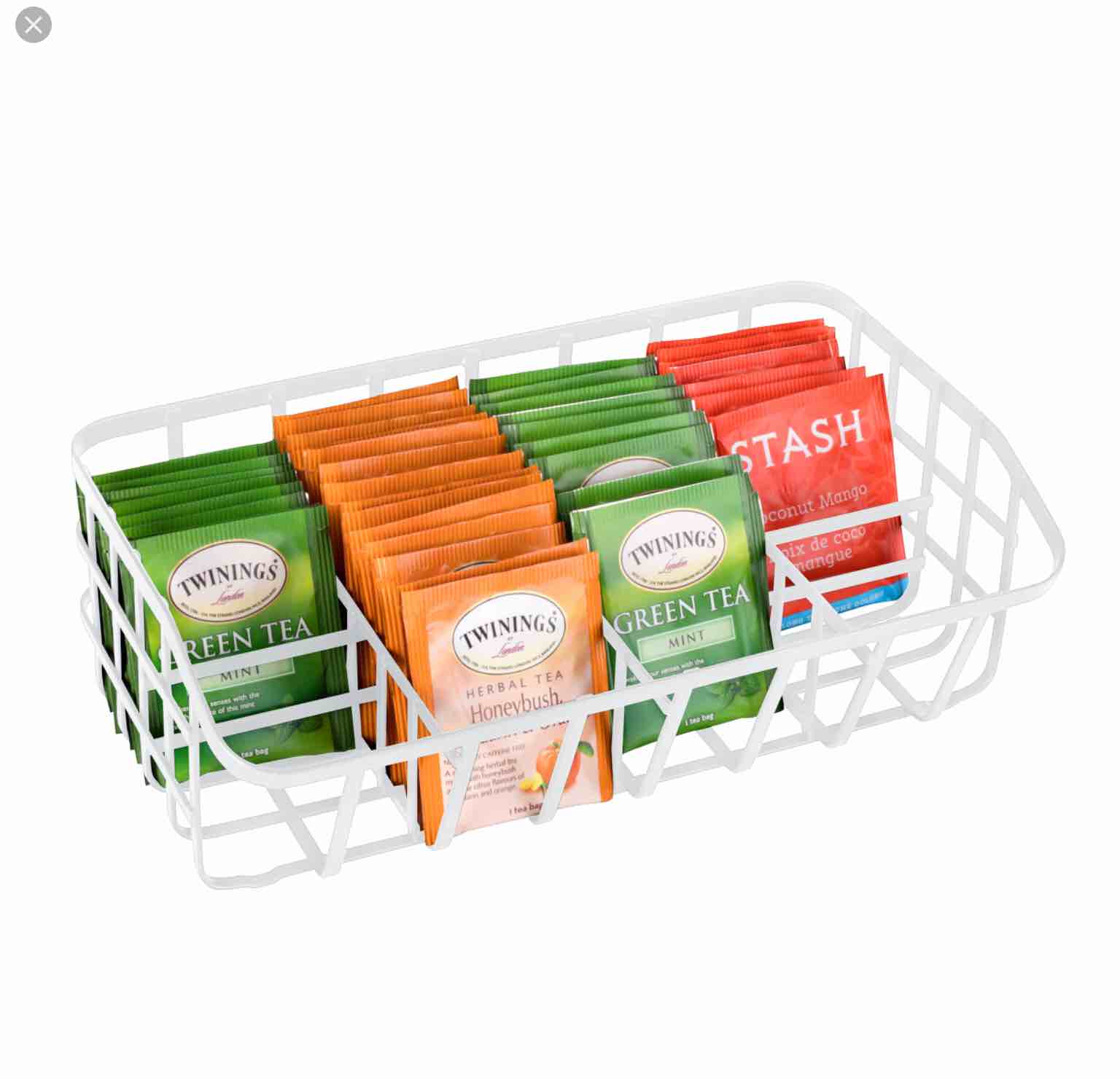 baflan tea organizer color matte white dim 10.5”(l) x 6.5”(w) x 3.5”(h)
