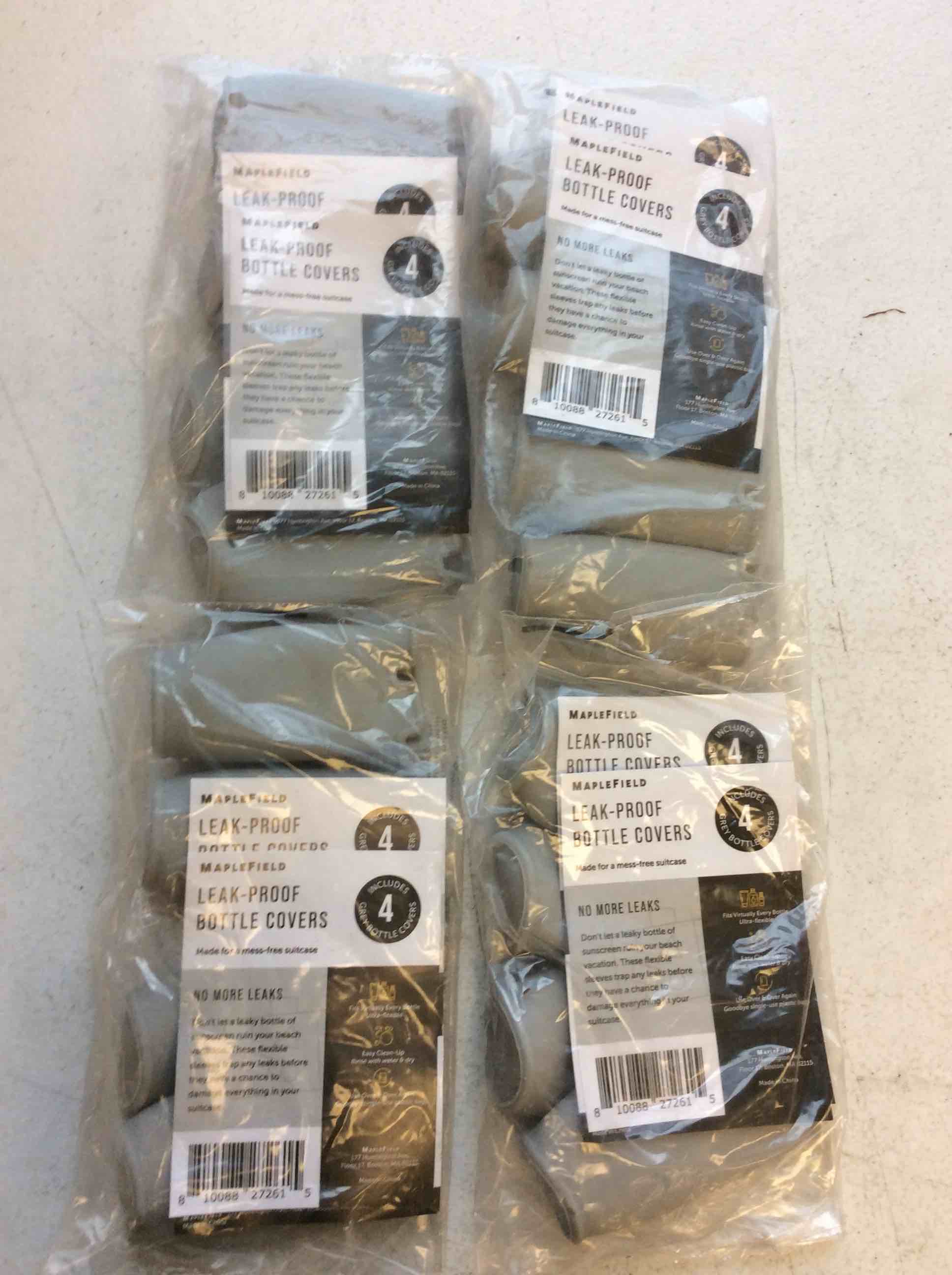 maplefield leak-proof bottle covers included 4 gray bottle covers 4 packs