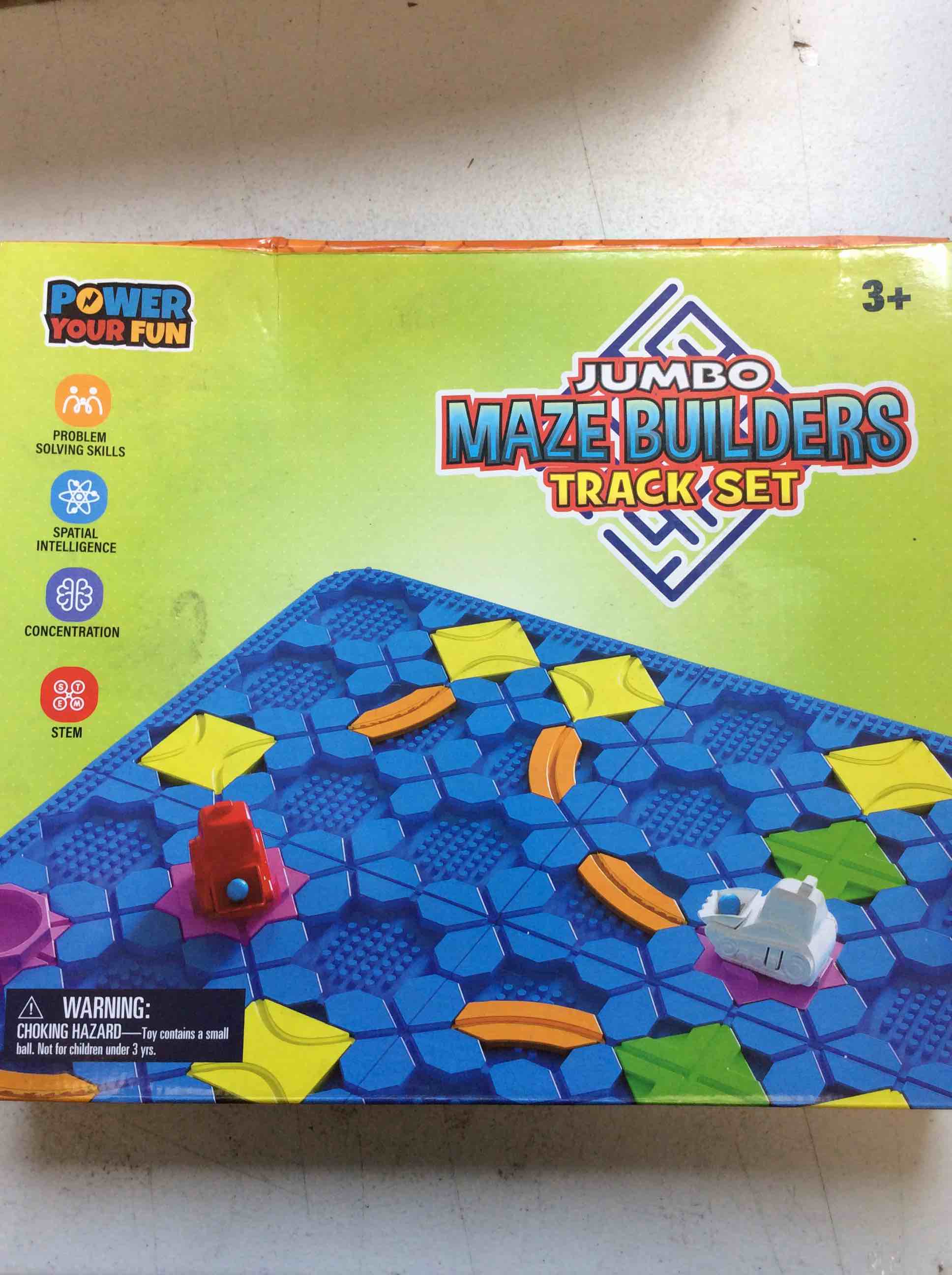 Condition photo showing New/Like New for poweryourfun jumbo maze builders track set