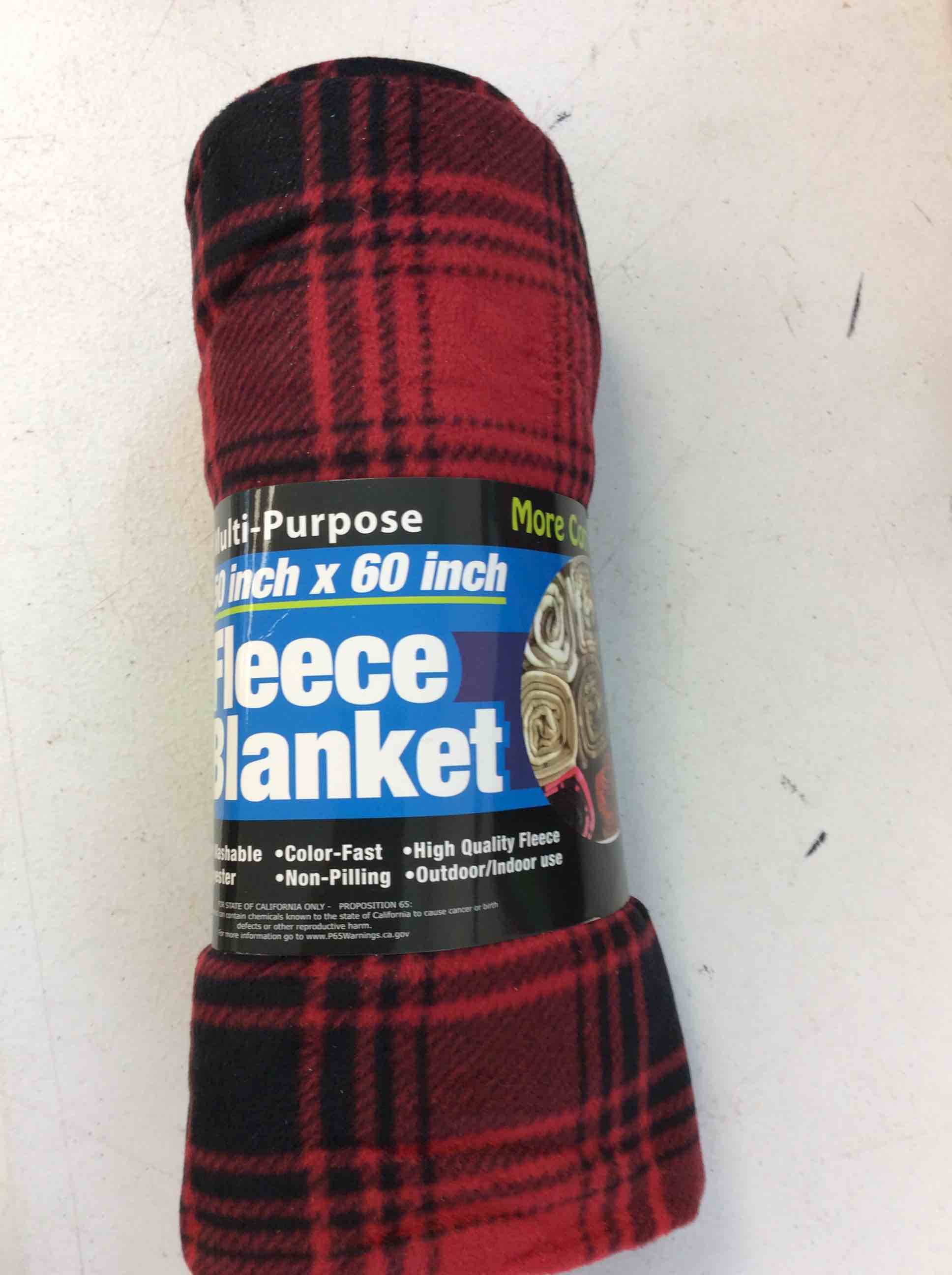 Multi-Purpose 50 Inch X 60 Inch Fleece Blanket 
