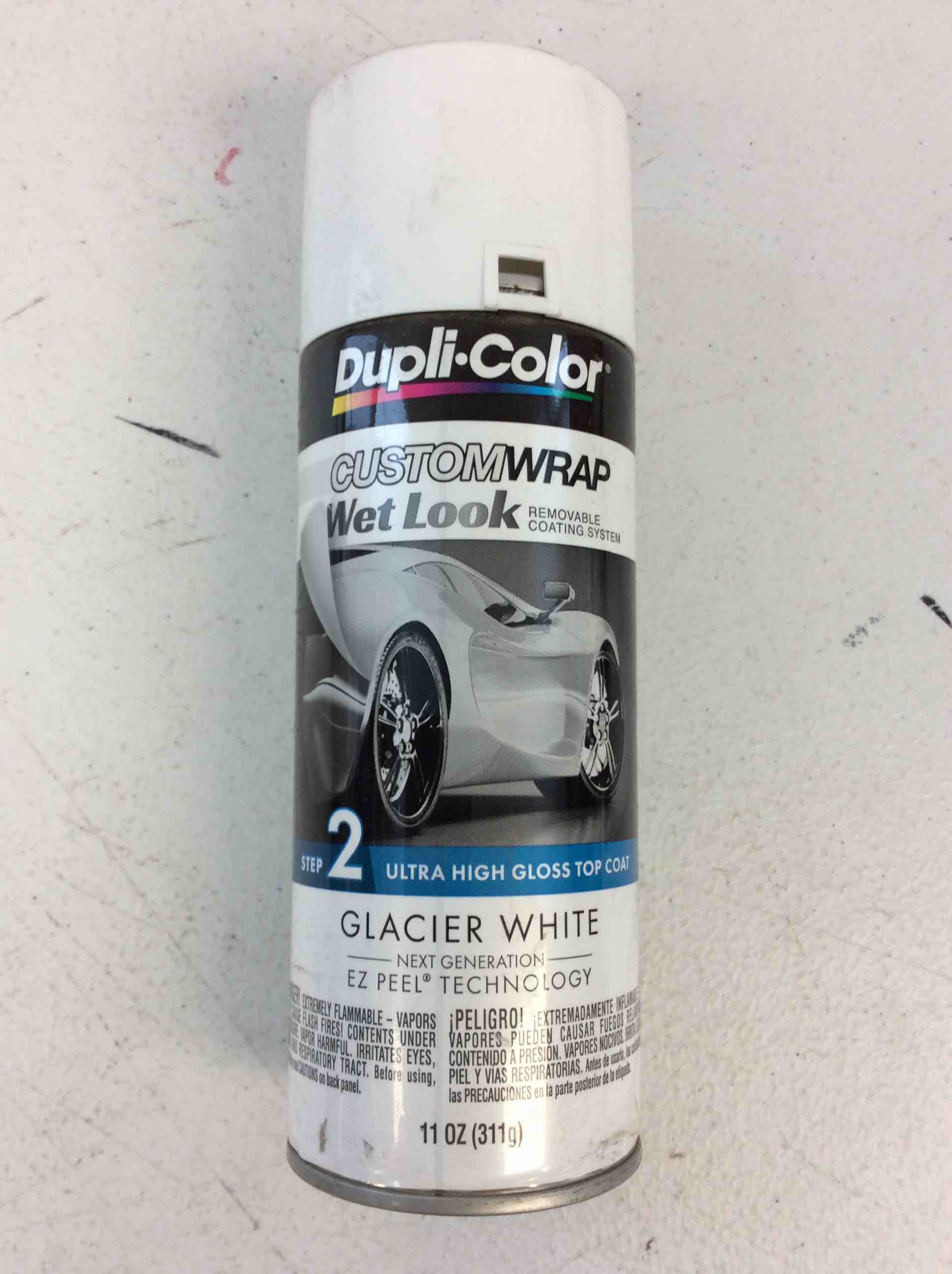Condition photo showing Good Condition for dupli-color custom wrap wet look removable costing system step 2 ultra high glass top clay glacier white 11 oz