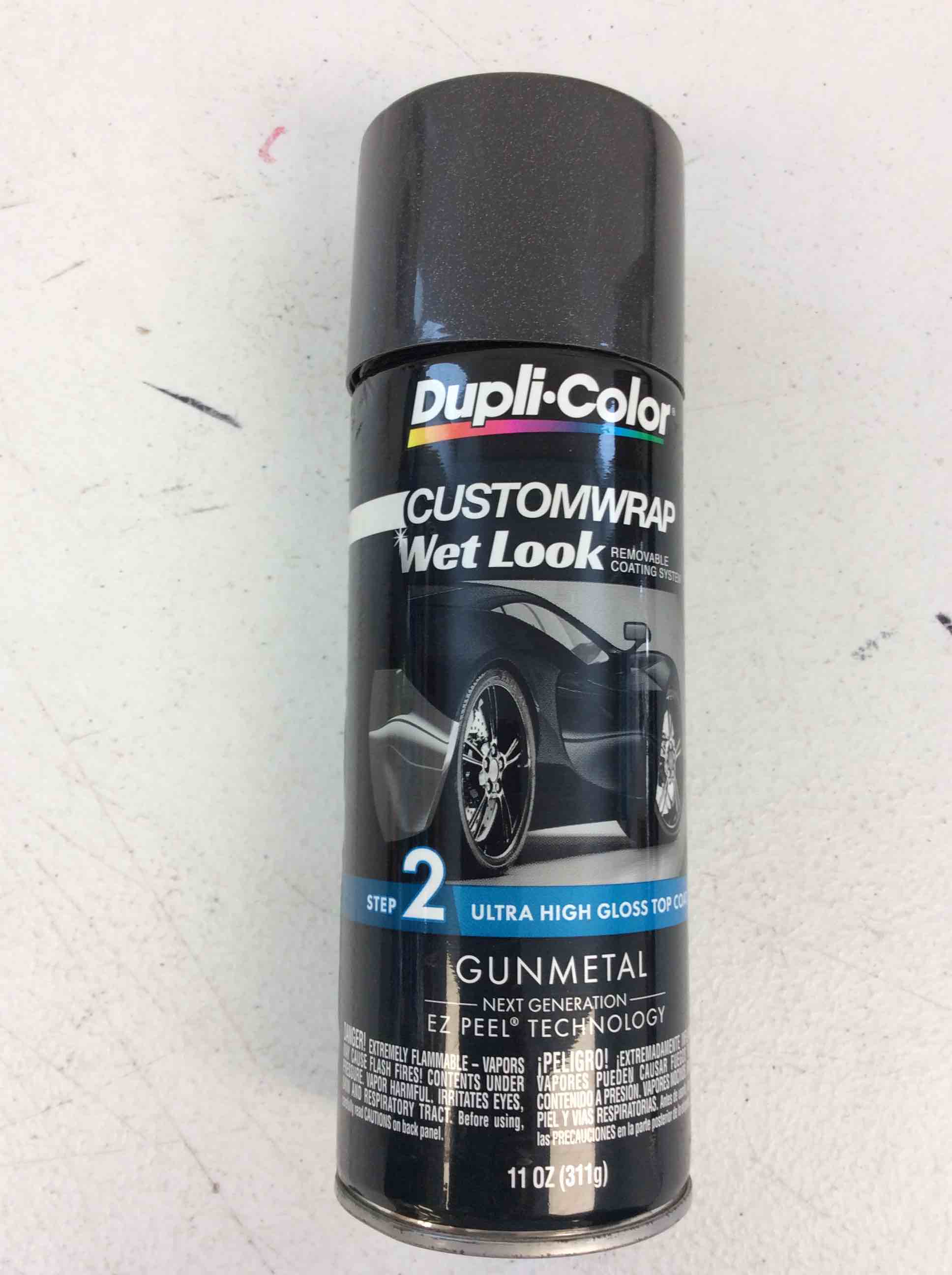 Condition photo showing Good Condition for dupli-color customwrap wet look removable coating system step 2 ultra high gloss top coat gunmetal 11 oz