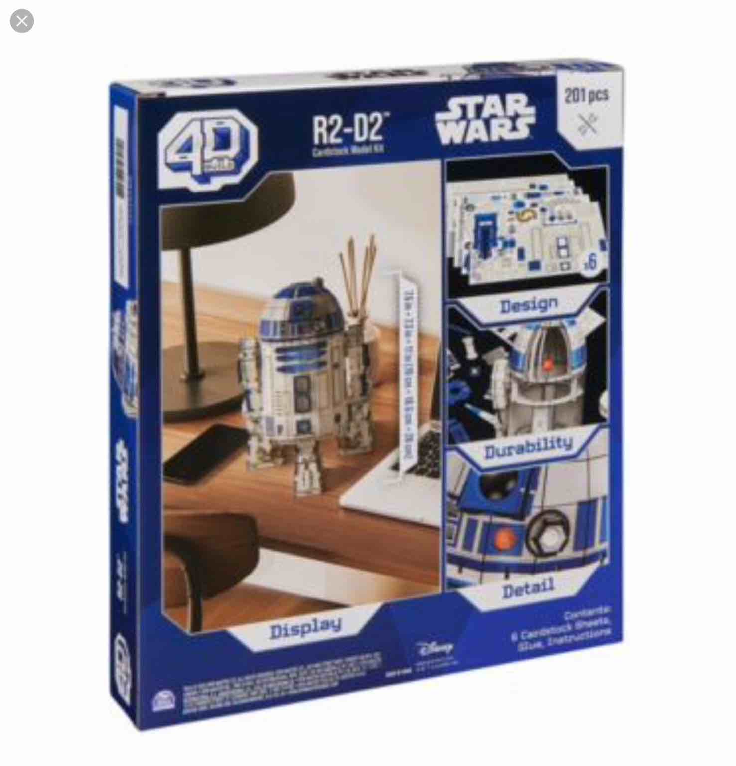 StarWars R2-D2 Cardstock Model Kit 4D Build 201 PCS