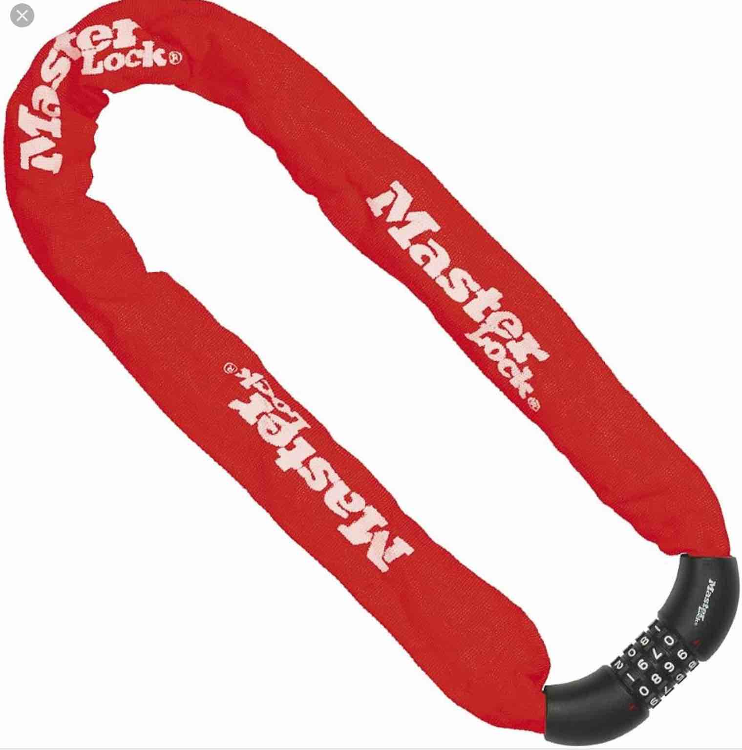 Master Lock Bike Chain Lock in Red
