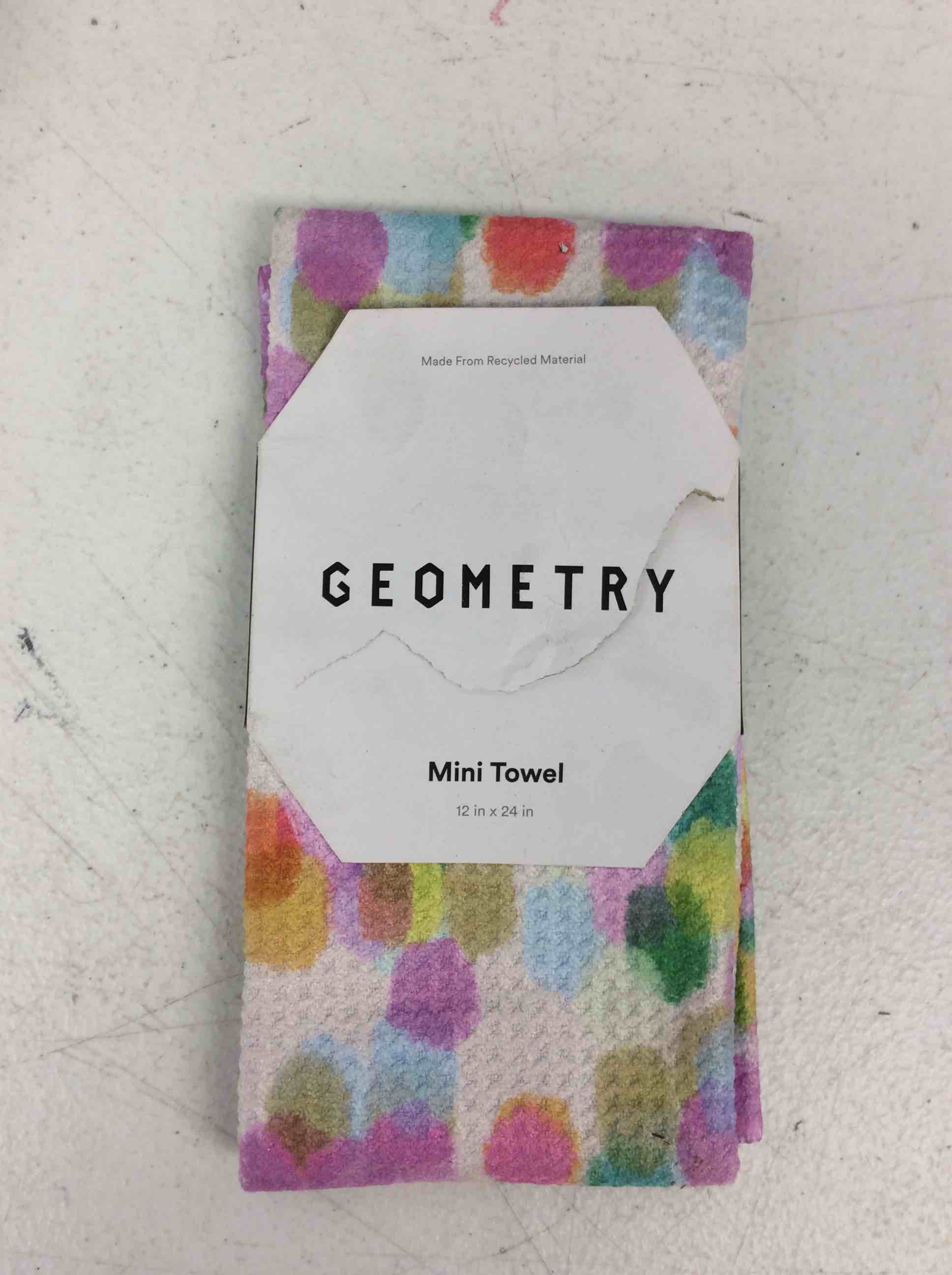Geometry Bright Dots Mini Towel 12in x 24in 