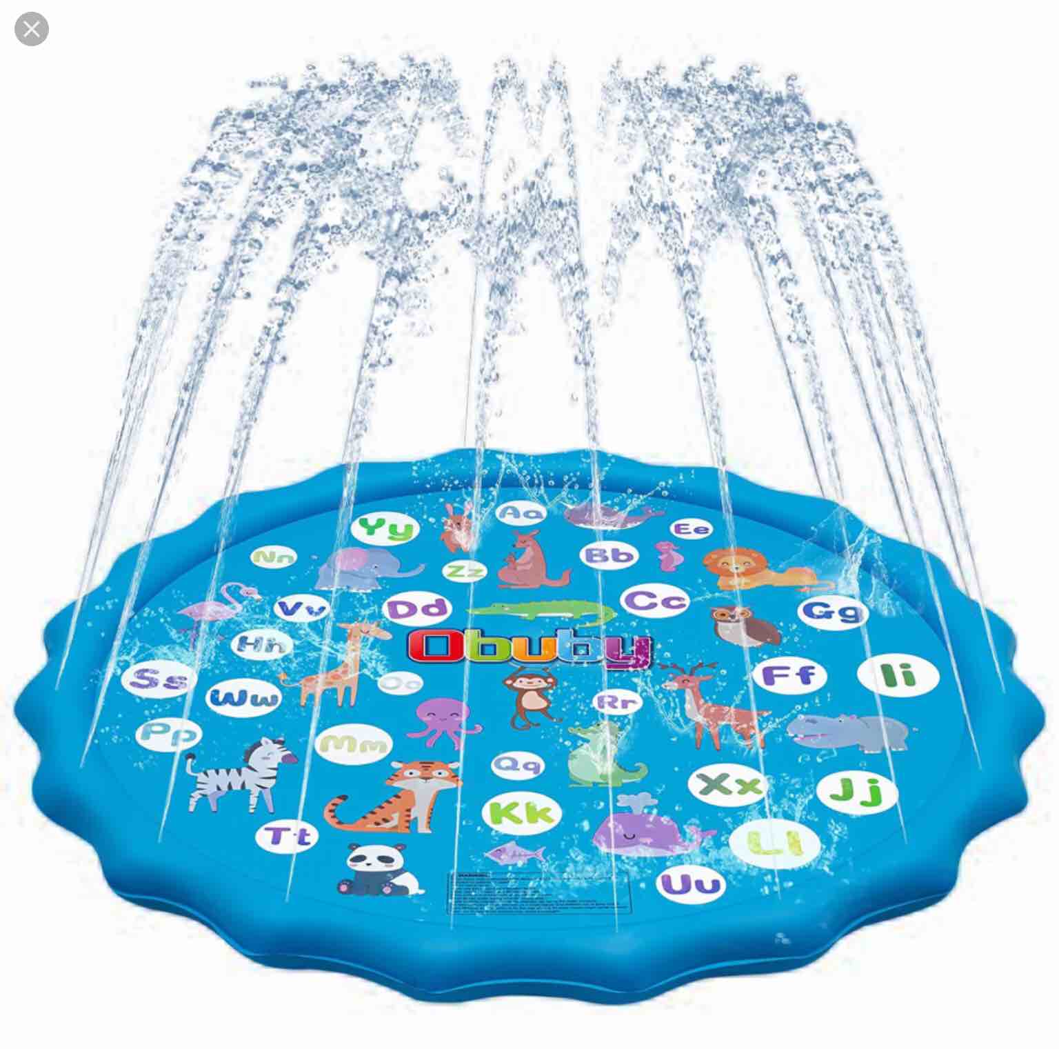 OBUBY Sprinkler & Splash Play Mat for Kids