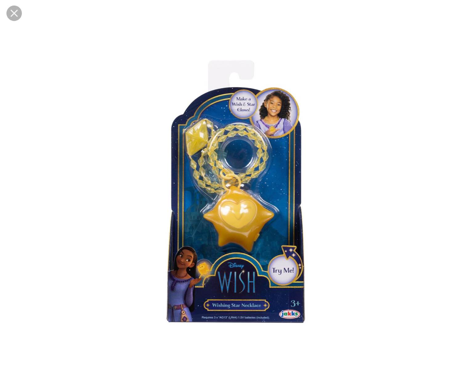 disney's wish wishing star necklace with light up feature