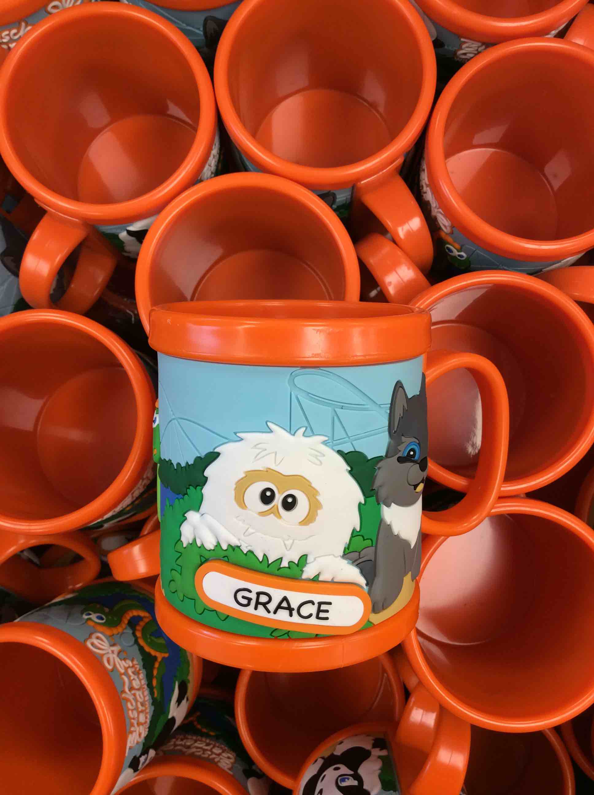 sea world busch gardens orange mugs with names 245 pcs
