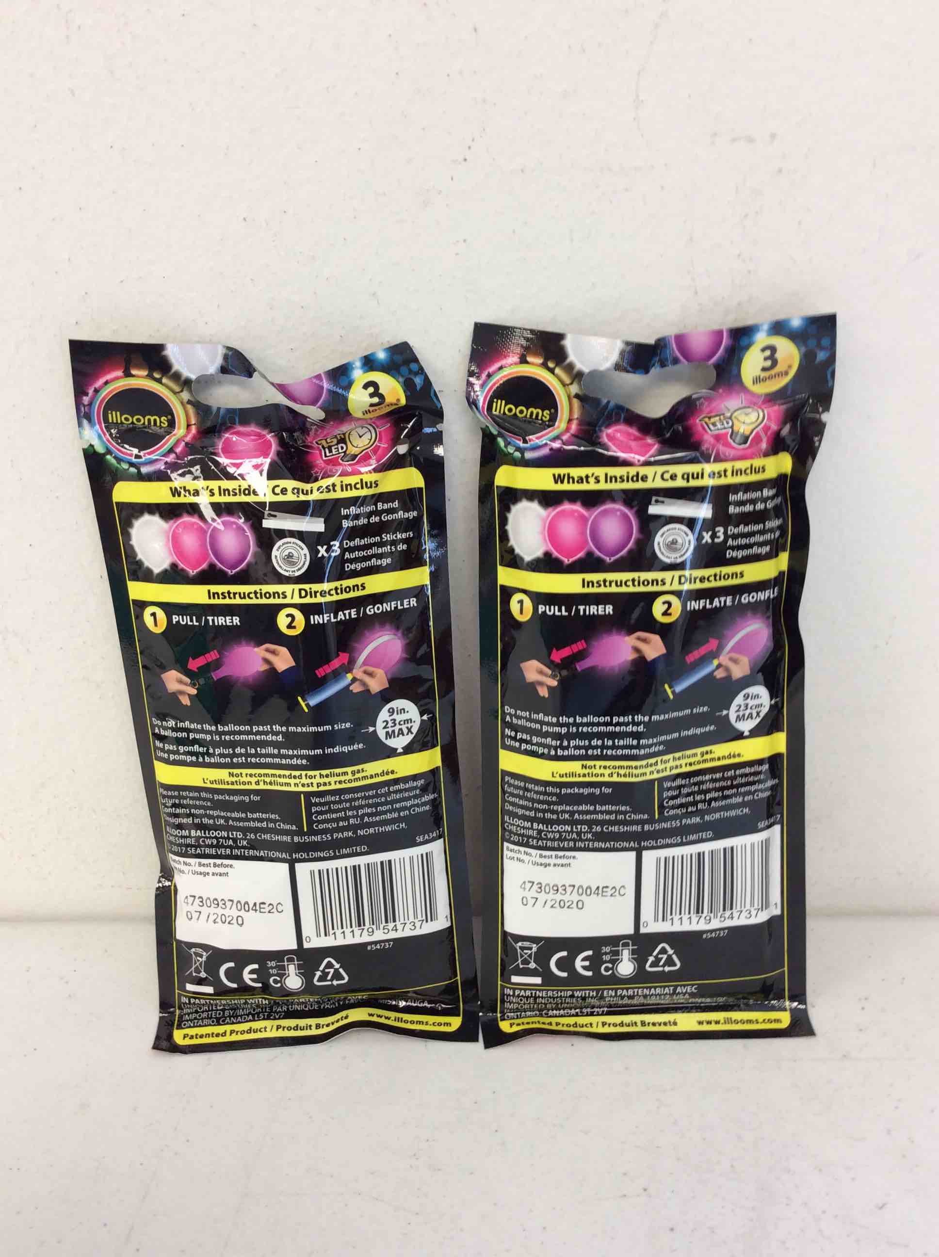 Condition photo showing New/Like New for illooms light up balloons led 15 hrs 2pcs