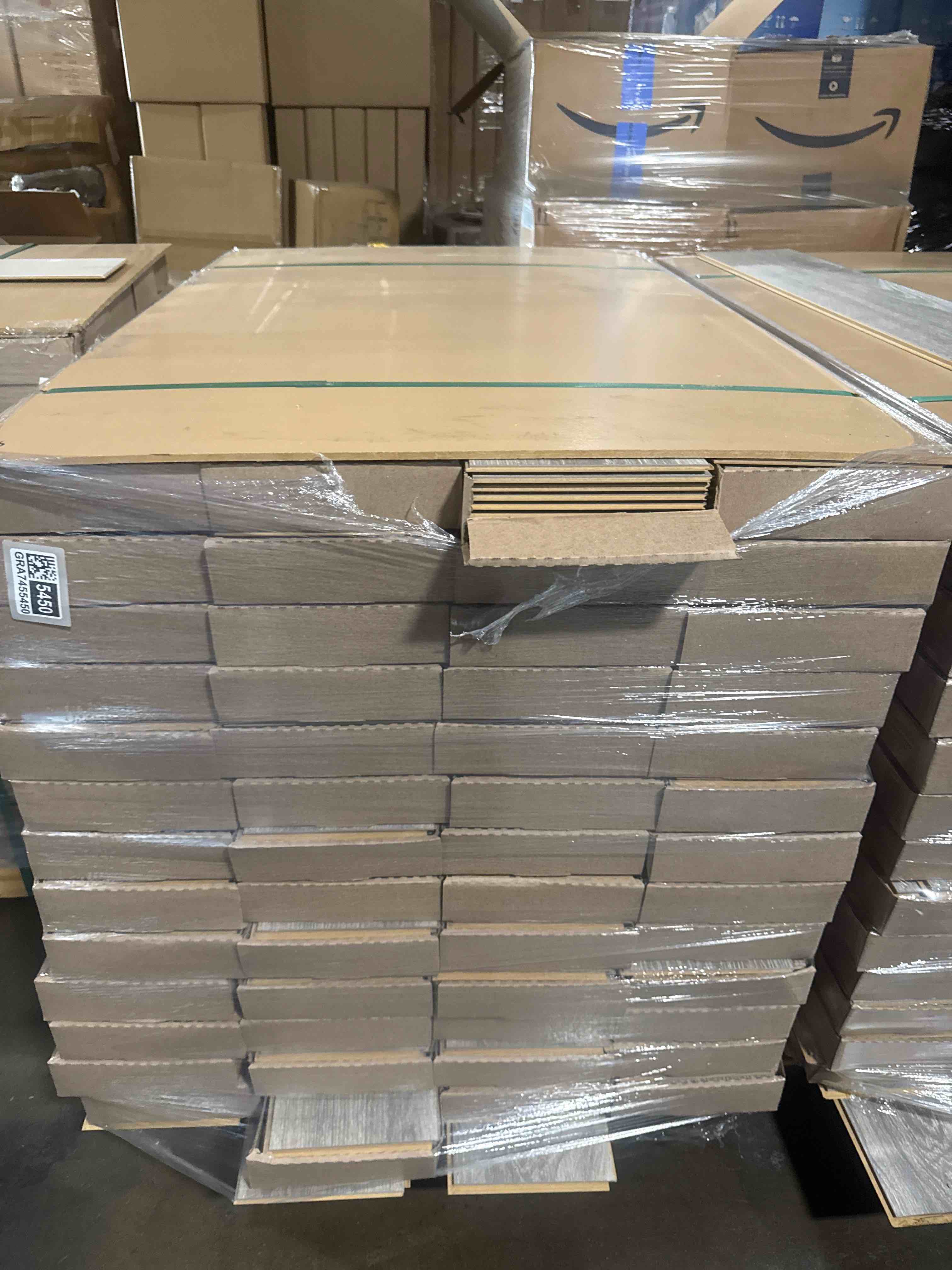laminate wood flooring 8mm thickness 50.67 inches × 7.48 inches(21.05 sq ft/ box) 56 boxes = 1179 sq ft - bid per sq ft
