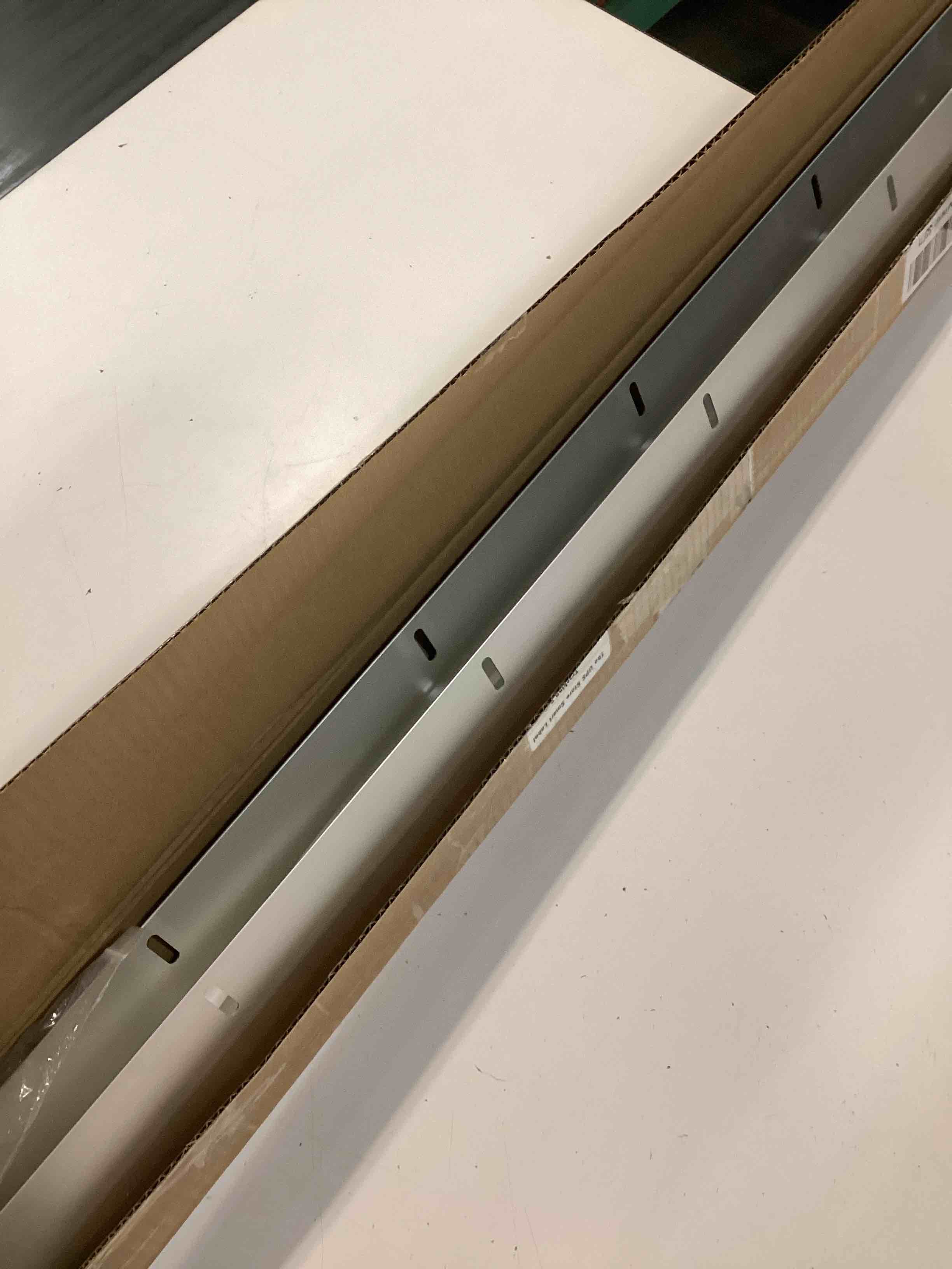 Condition photo showing Good Condition for aluminum door draft stoppers - 39' weather stripping seal for exterior & interior doors silver