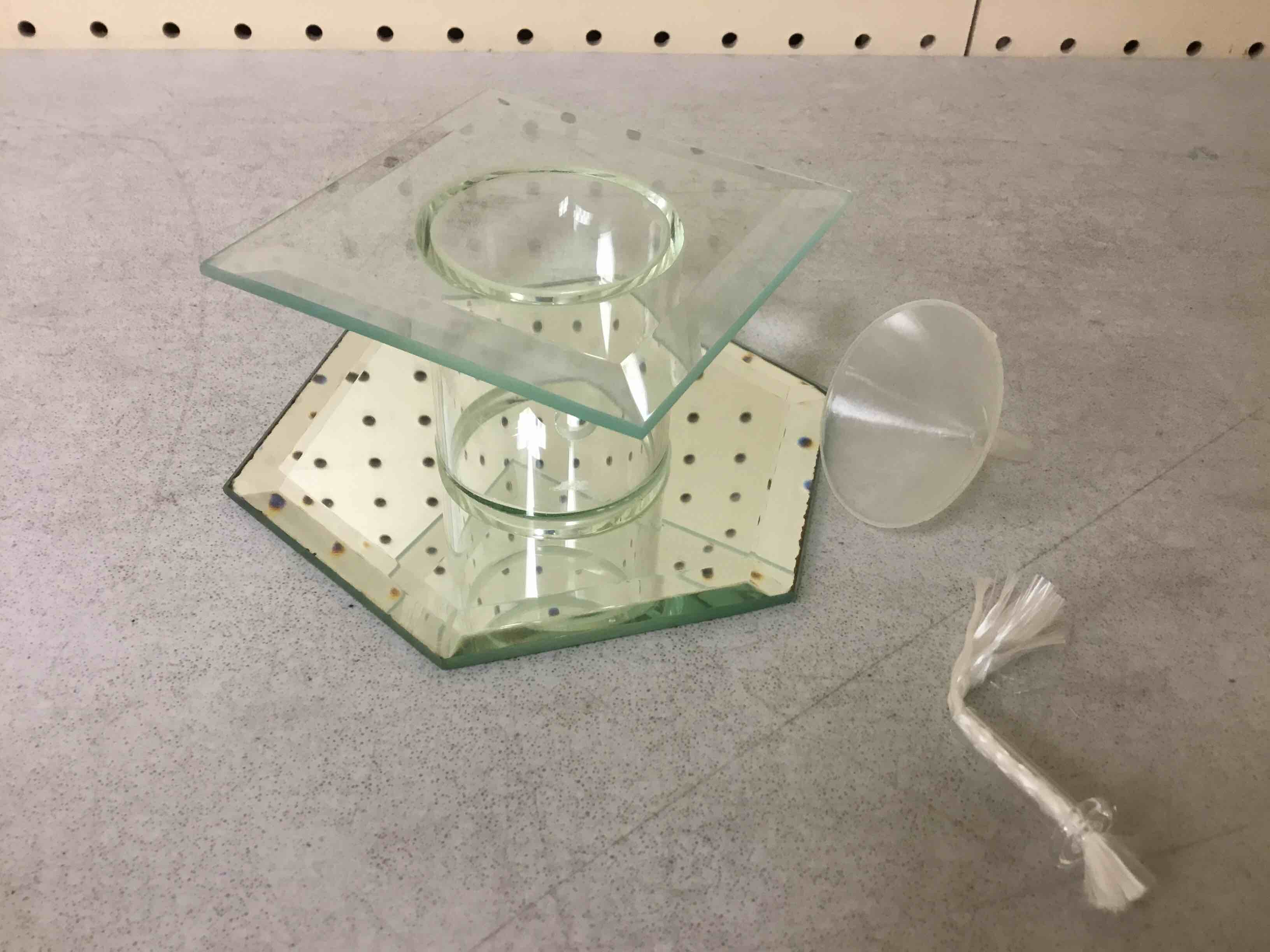 Glass And Mirror Oil Diffuser Geometric Designs (Styles Vary) bid per each quantity 3