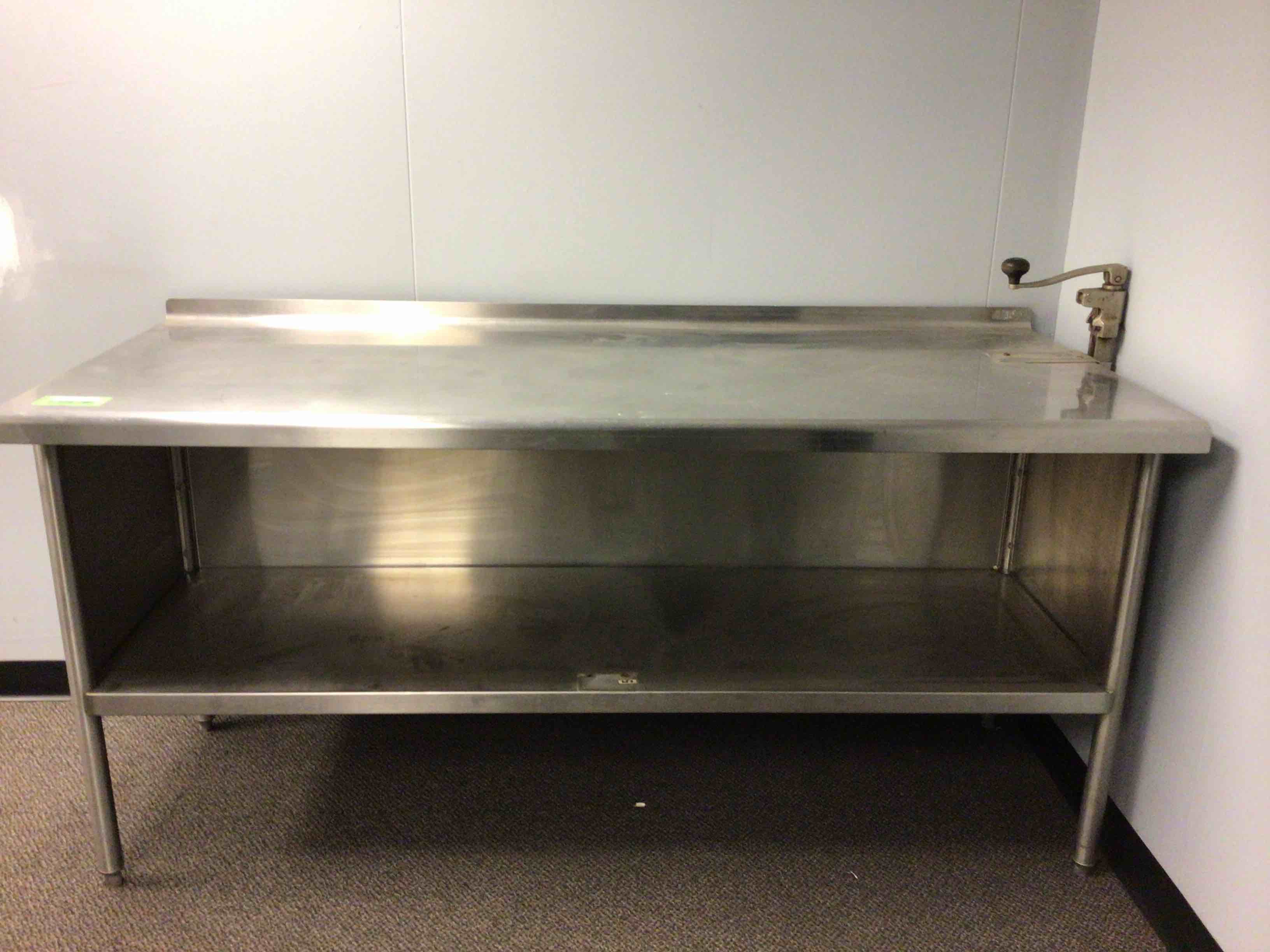 72” Stainless Steel Cabinet w/ Can Opener