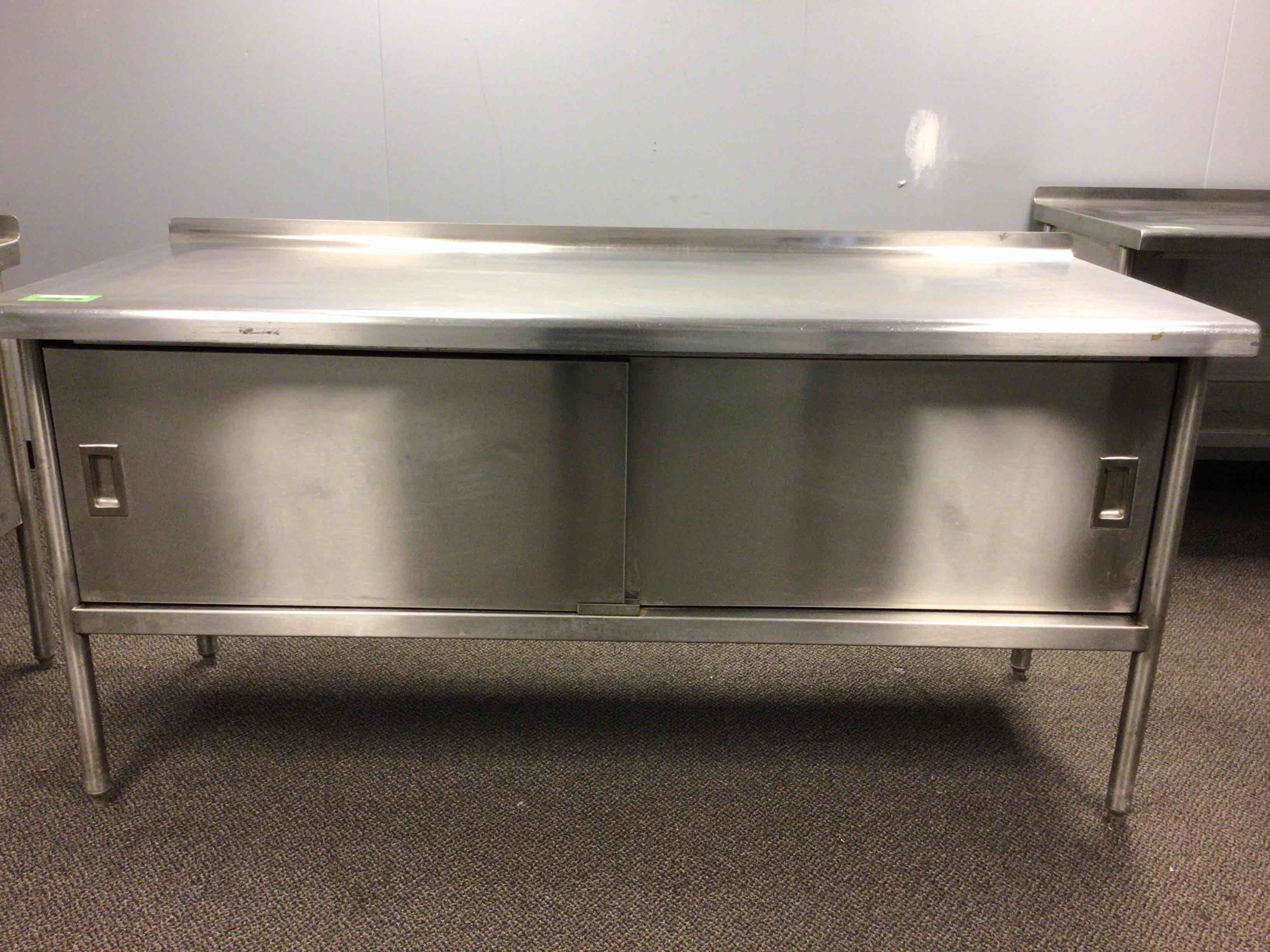 72” Stainless Steel Cabinet w/ Doors