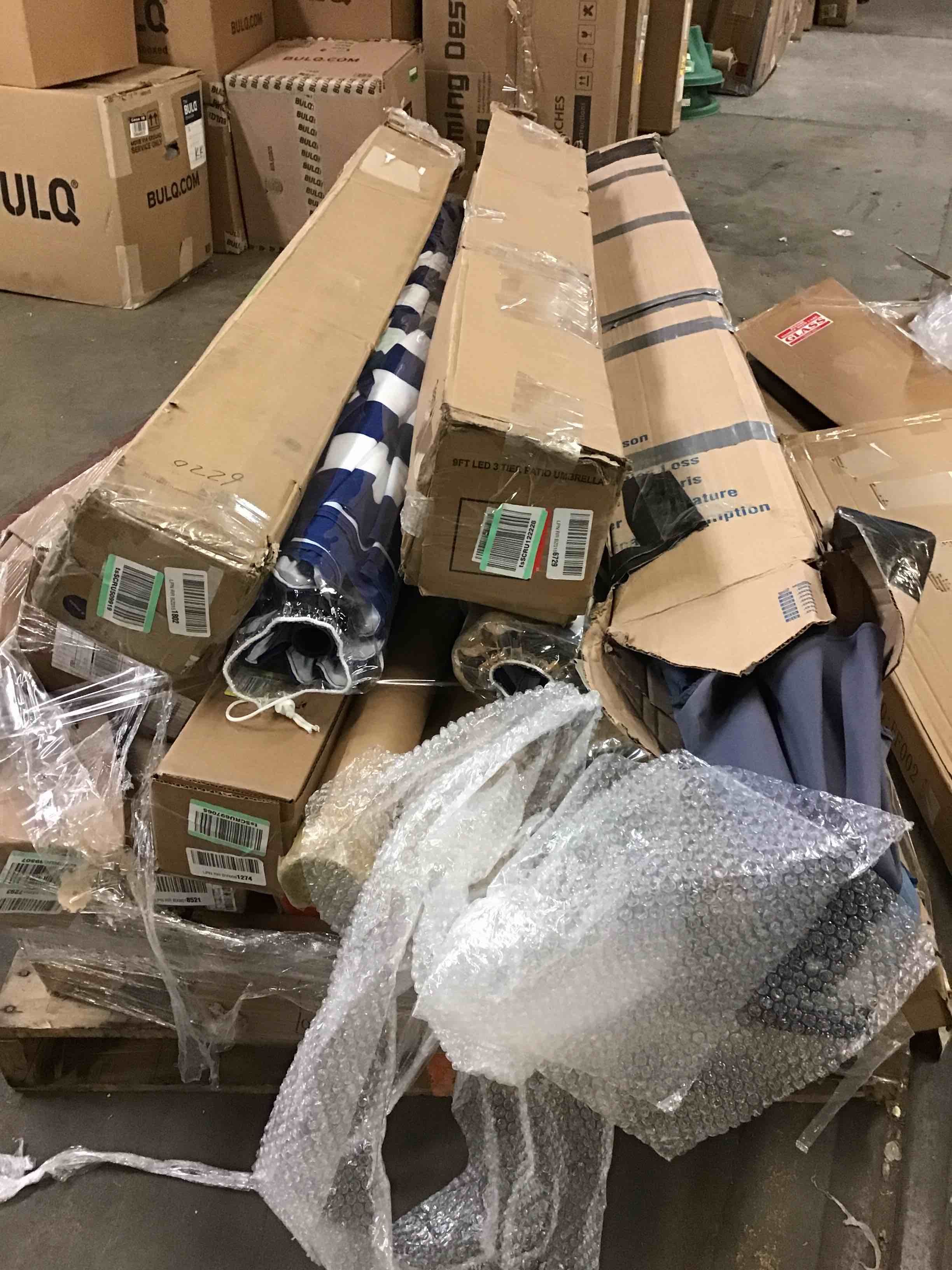 Amazing Deal!!! Assorted Size And Style Umbrellas And Canopies!