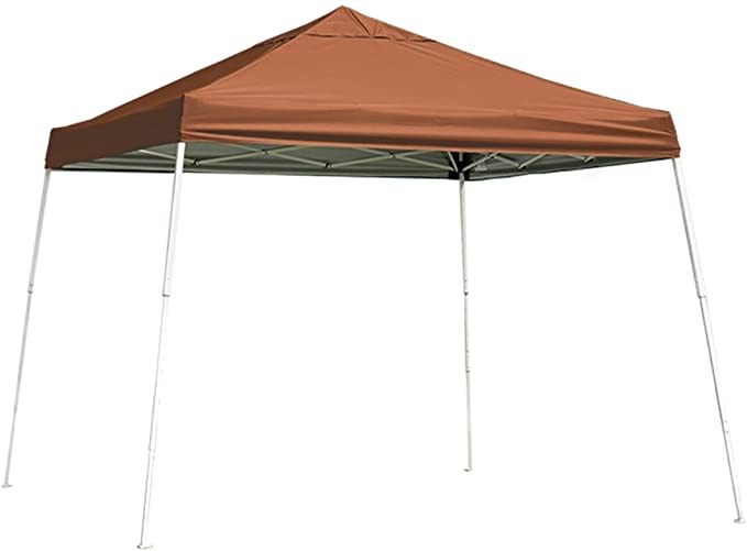 ShelterLogic Slant Leg Pop-Up Canopy with Roller Bag, 12 x 12 ft., 12' x 12', Terracotta