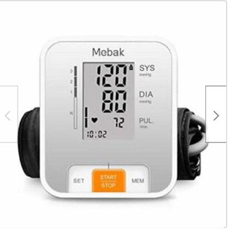 Mebak Blood Pressure Monitor Automatic Upper Arm BP Machine Cuff Large Display