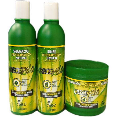 Boe crese pelo 3 in1combo set shampoo fitoterapeutico,rinse fitoterapeutico,tratamiento fitoterapeutico