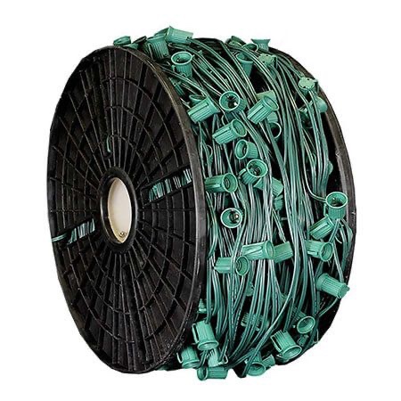 C7 Cord, 15" Spacing, Green Wire, SPT-500