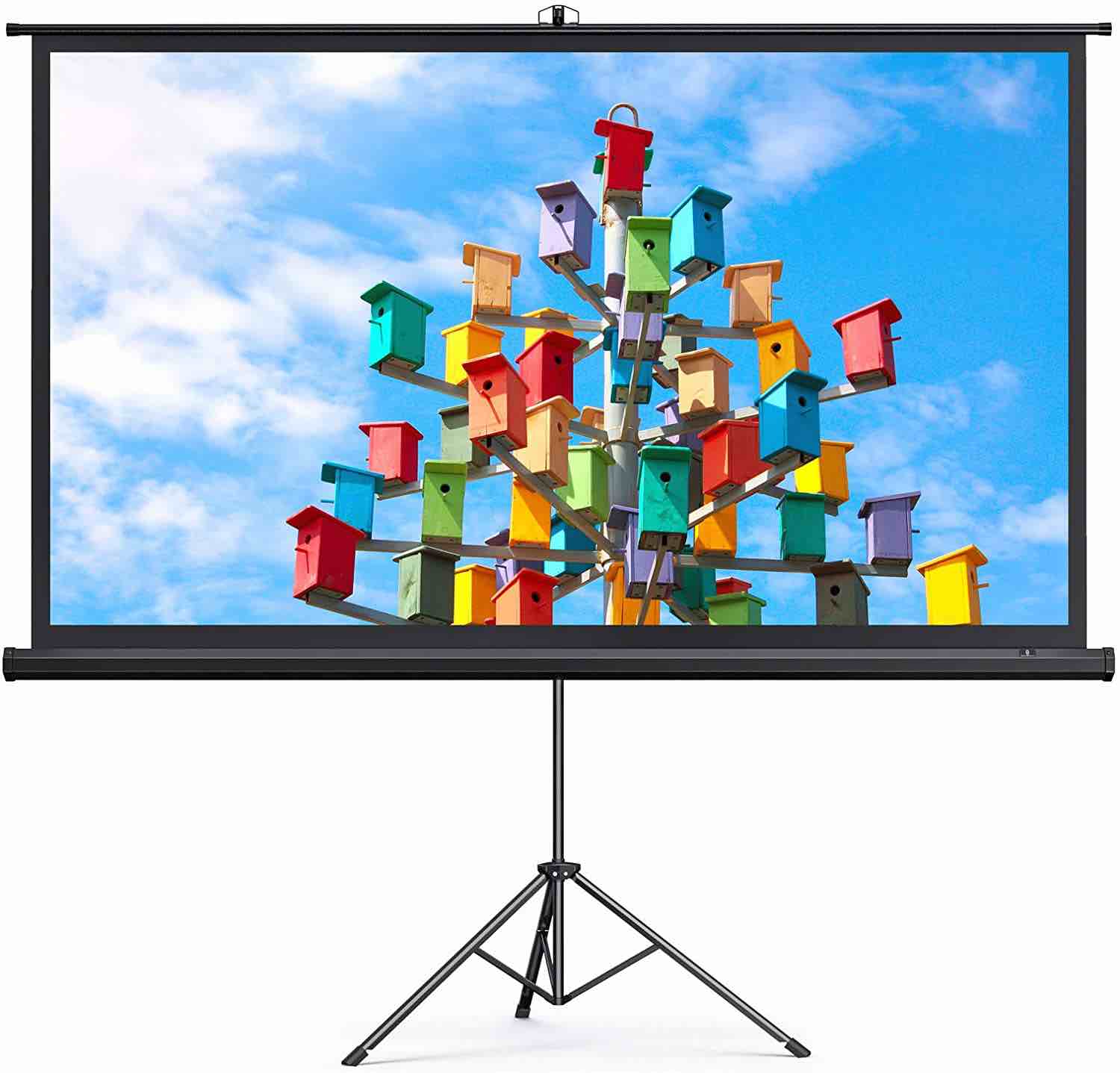 TaoTronics Projector Screen with Stand, 120 inch Projector Screen