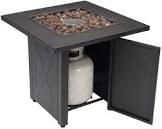 28" Square 48000 BTU Outdoor Propane Gas Fire Pit Table
