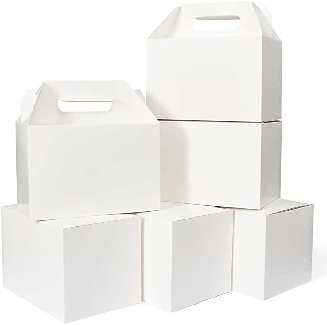 White Boxes with Handles 15 count