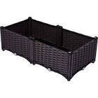 Summerville 070-11 17.72” x 17.72” x 6.89” rattan flower planter 