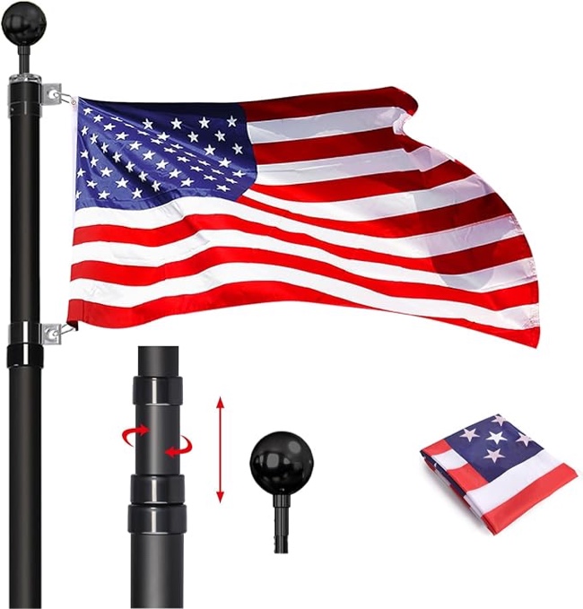 telescoping 20 ft flagpole 