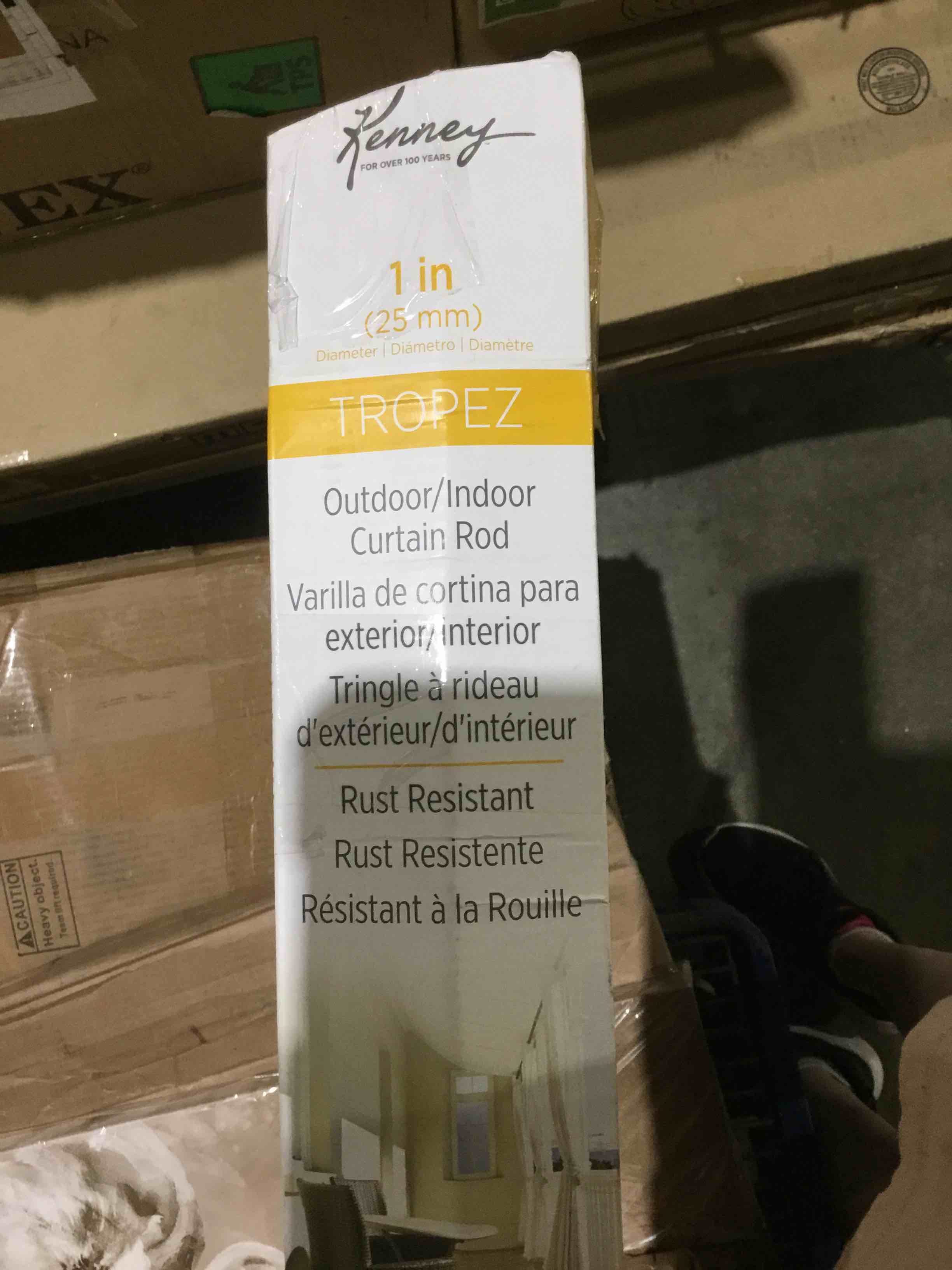 Assorted  Curtain rods- outdoor and shower rods 