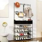 sxhyf 5 tier coat rack black 