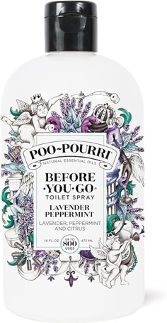 Poo-Pourri Before-You-Go Toilet Spray, Lavender Peppermint Refill Bottle 16 Fl Oz 