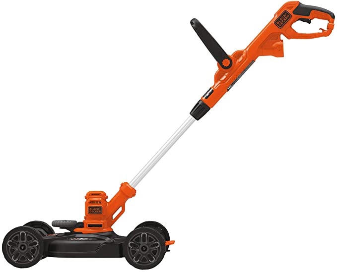 BLACK+DECKER Electric Lawn Mower, String Trimmer, Edger, 3-in-1, Corded (BESTA512CM)