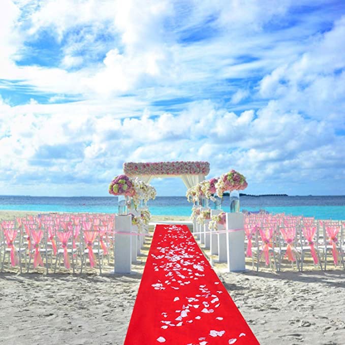 House, Home and More Red Carpet Aisle Runner - 3 Feet x 50 Feet