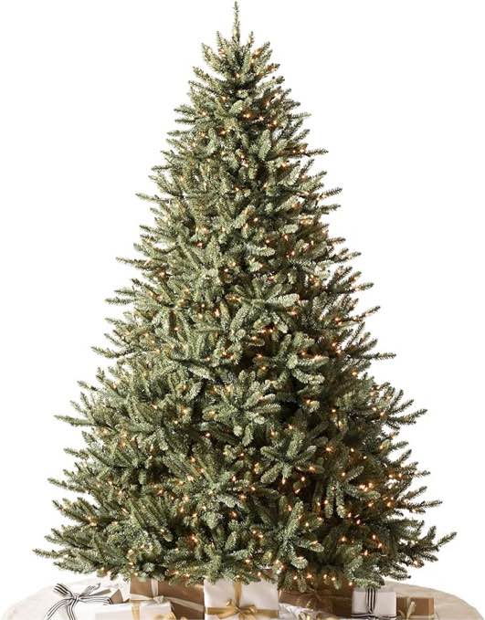 Balsam Hill 6.5ft Pre-Lit Classic Blue Spruce Artificial Christmas Tree with LED Clear Lights
