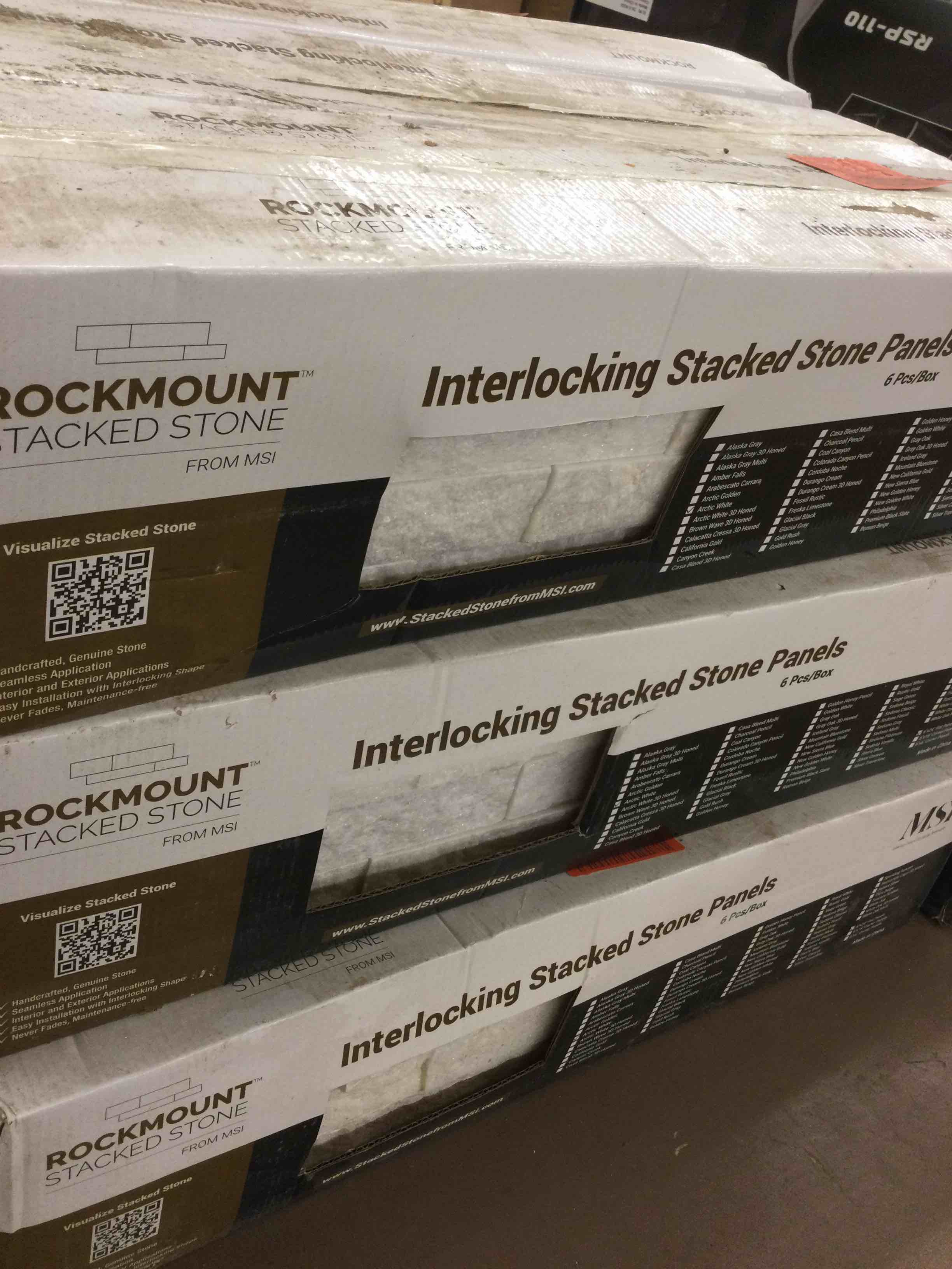 Amber Falls Ledger Wall Panel 6 in. x 24 in. Natural Stone Tile - half pallet (60 pcs / 60 sqf)