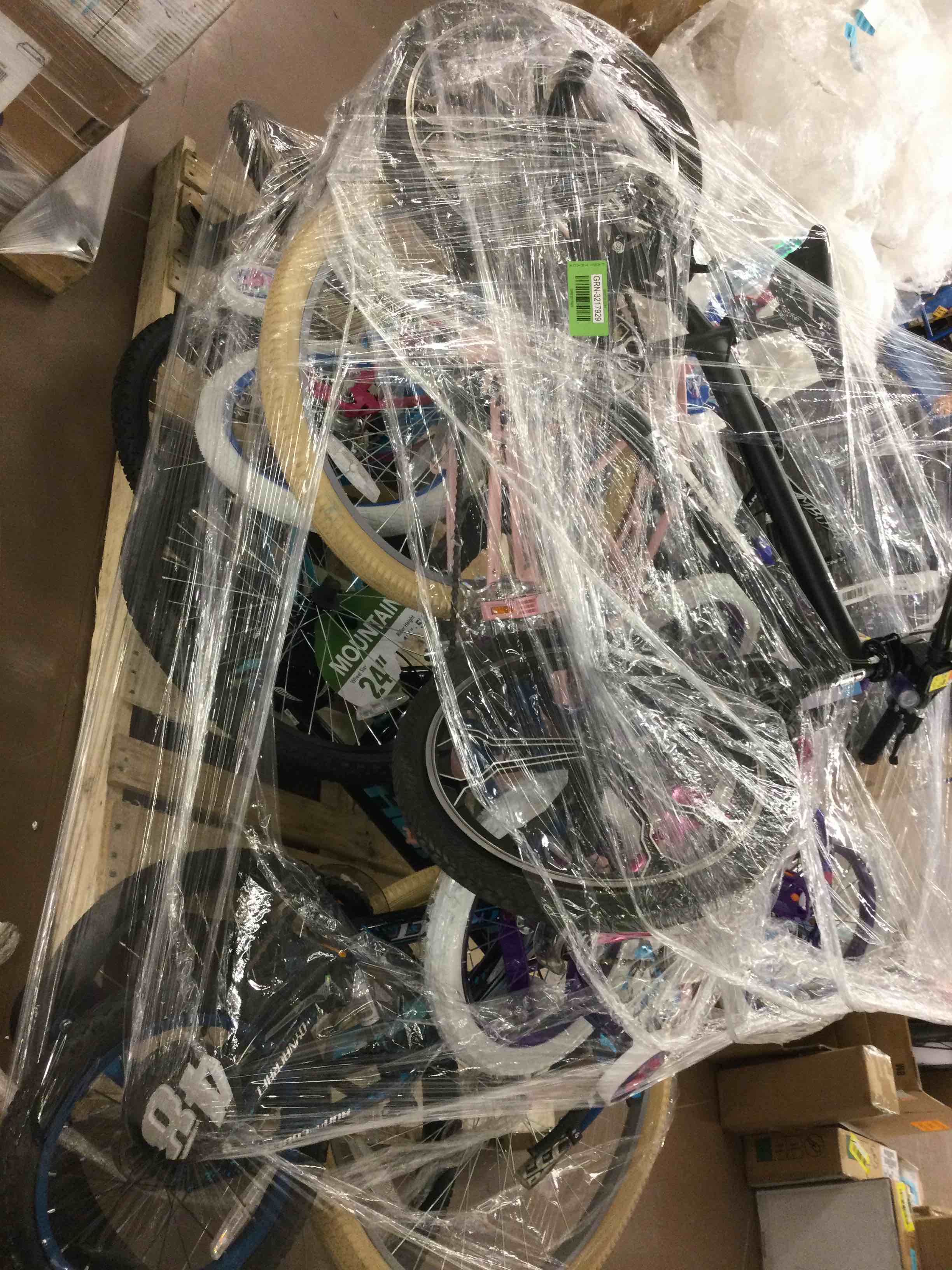 Pallet of open box Bikes 