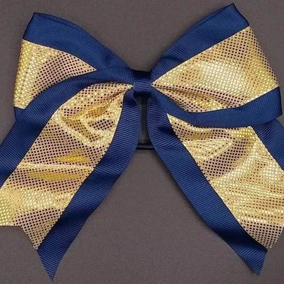 3pc JUMBO Big Cheer Bow Ponytail Holder 