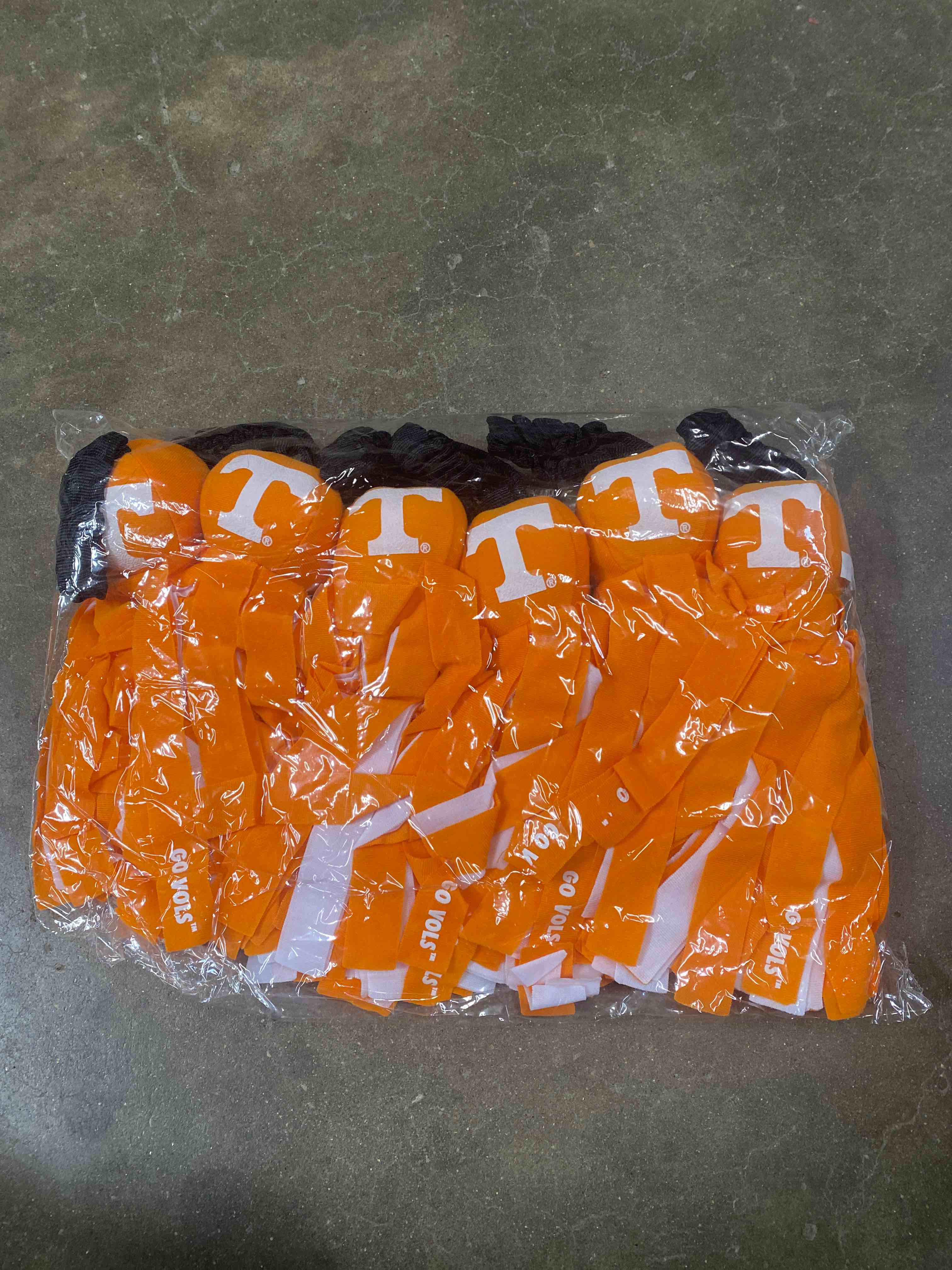 Tennessee Volts, Go Volts! Pom Poms 6 Pack