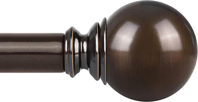 kamanina curtain rod brown