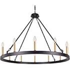 beirio 12 lights farmhouse rustic chandelier