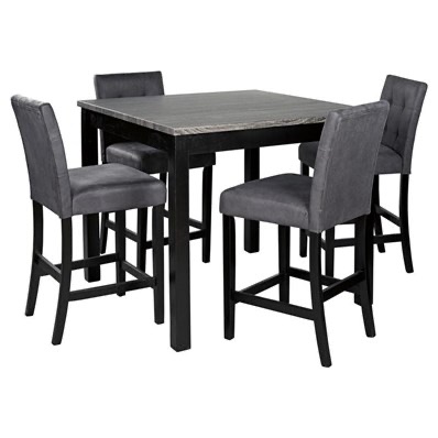 Garvine D161-223 Square Counter Table Set (Dinettes - 5-Piece)