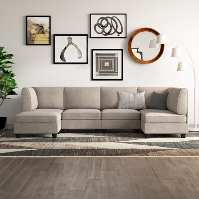 Roeder 6 - Piece Upholstered Sectional