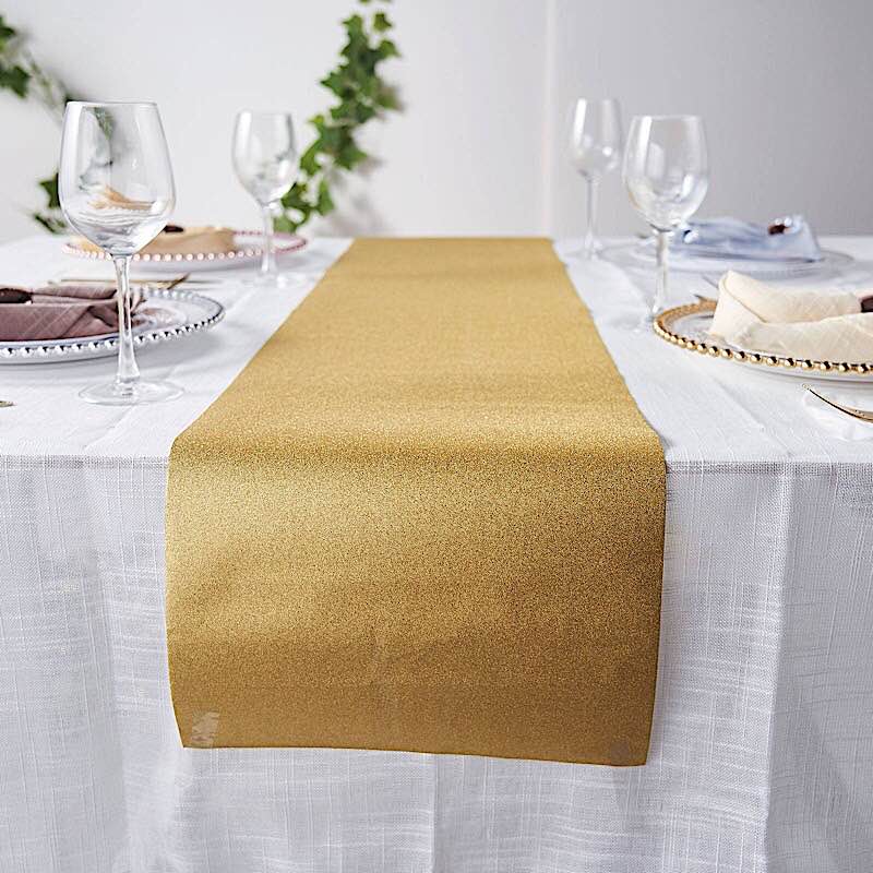 12" x 108" Glitter Paper Disposable Table Runner Wedding Events Decorations